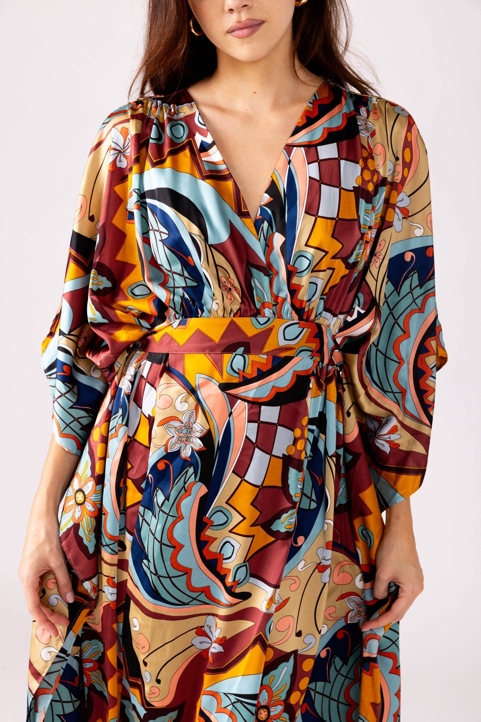 SALE - Phoebe Kimono Sleeve Maxi Dress