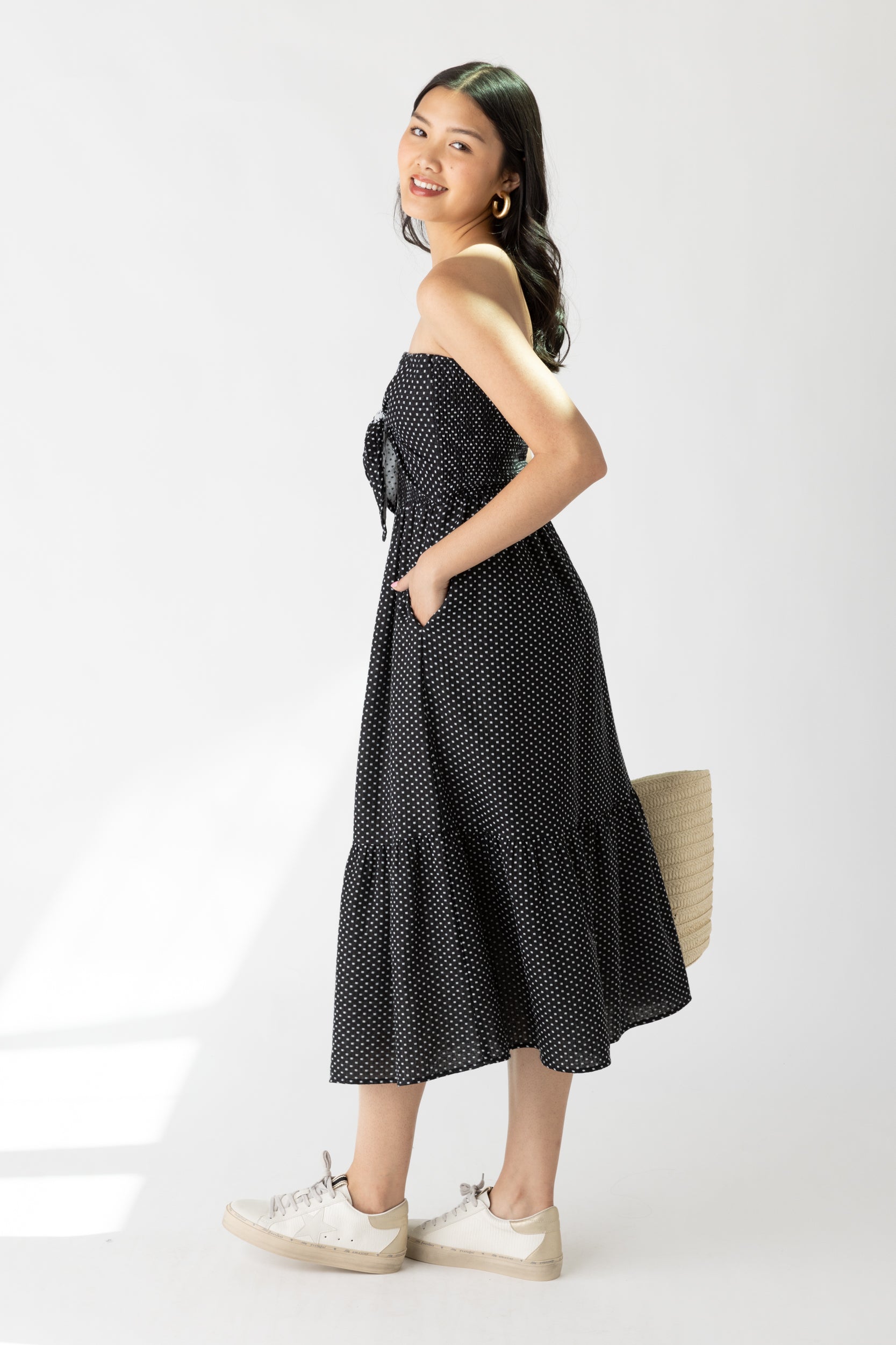 SALE - Francis Strapless Smocked Dress