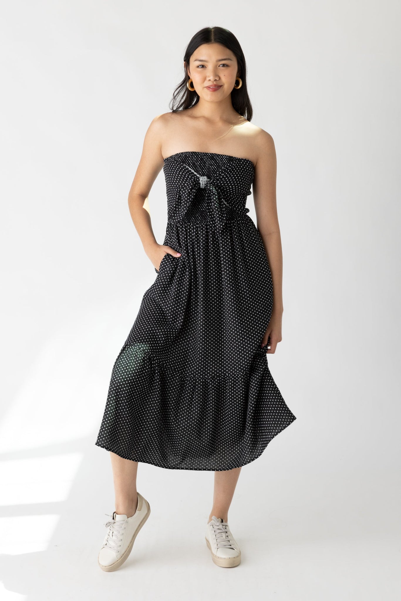 SALE - Francis Strapless Smocked Dress