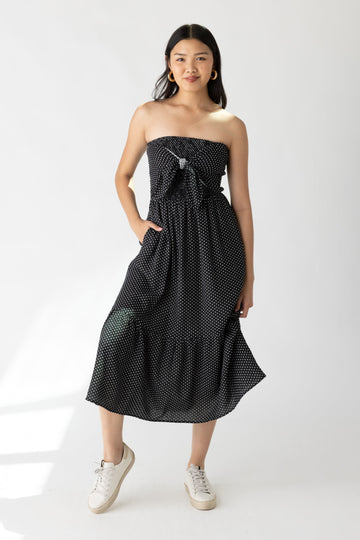 SALE - Francis Strapless Smocked Dress
