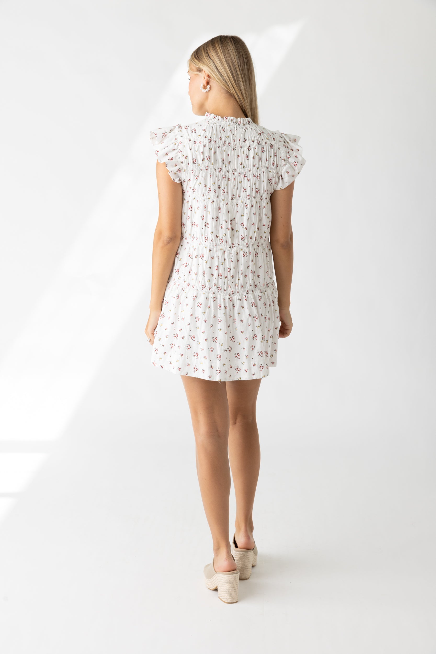 Tiana Smocked Floral Mini Dress