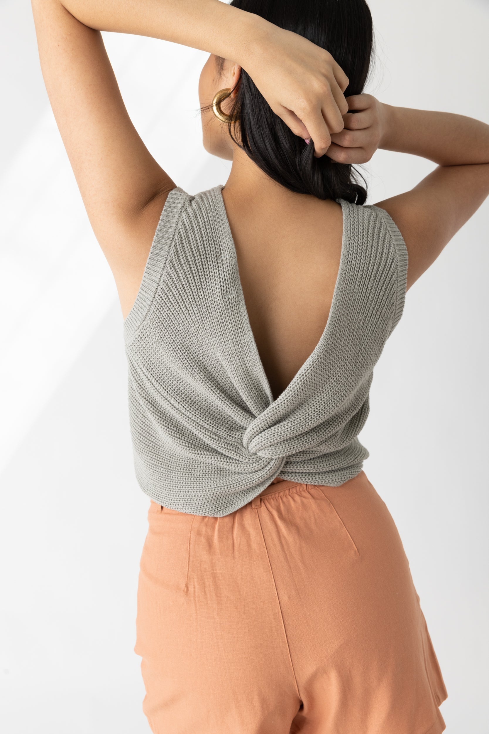 Kendall Twist Back Knit Tank
