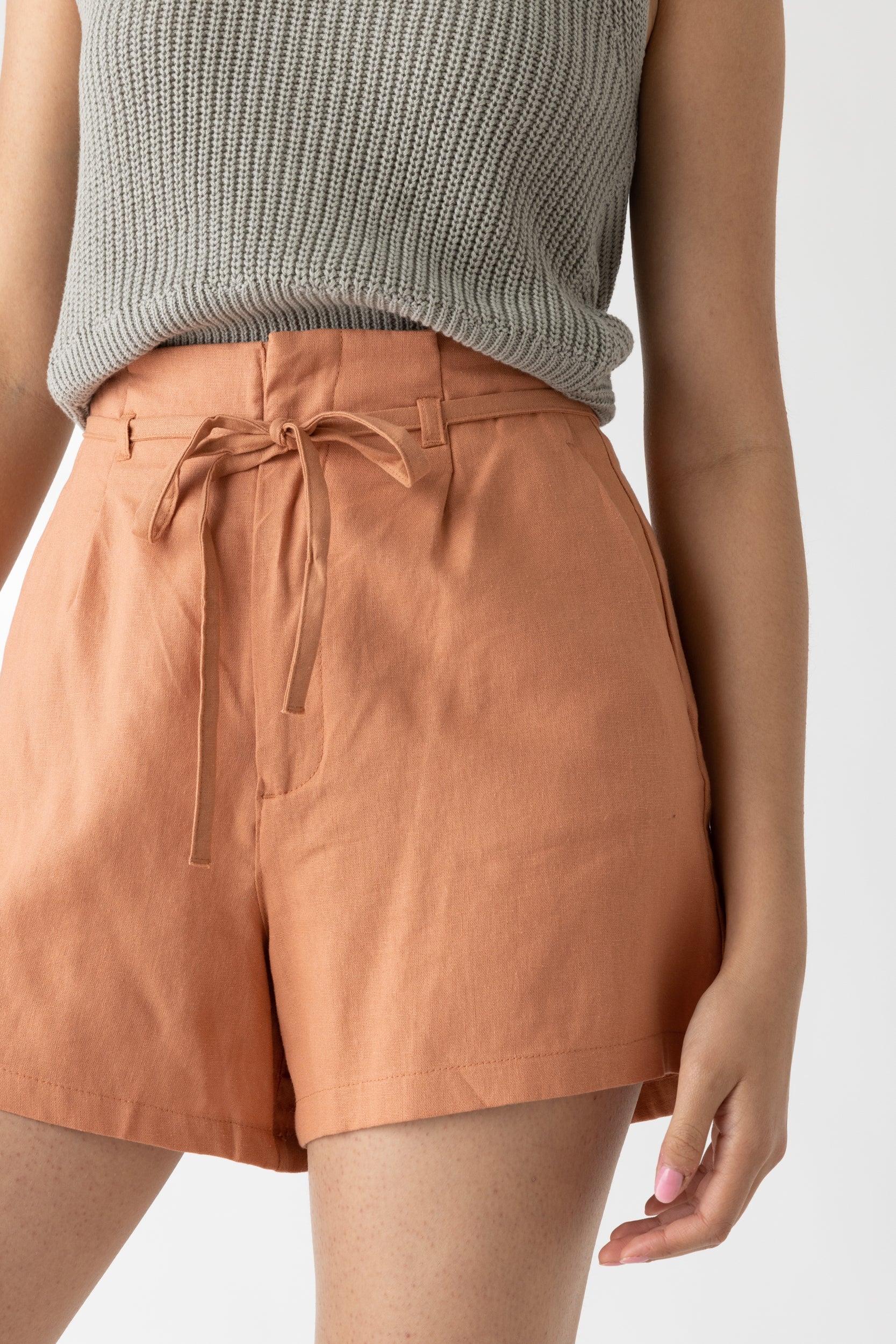 Beverly Pleated Tie Waist Shorts