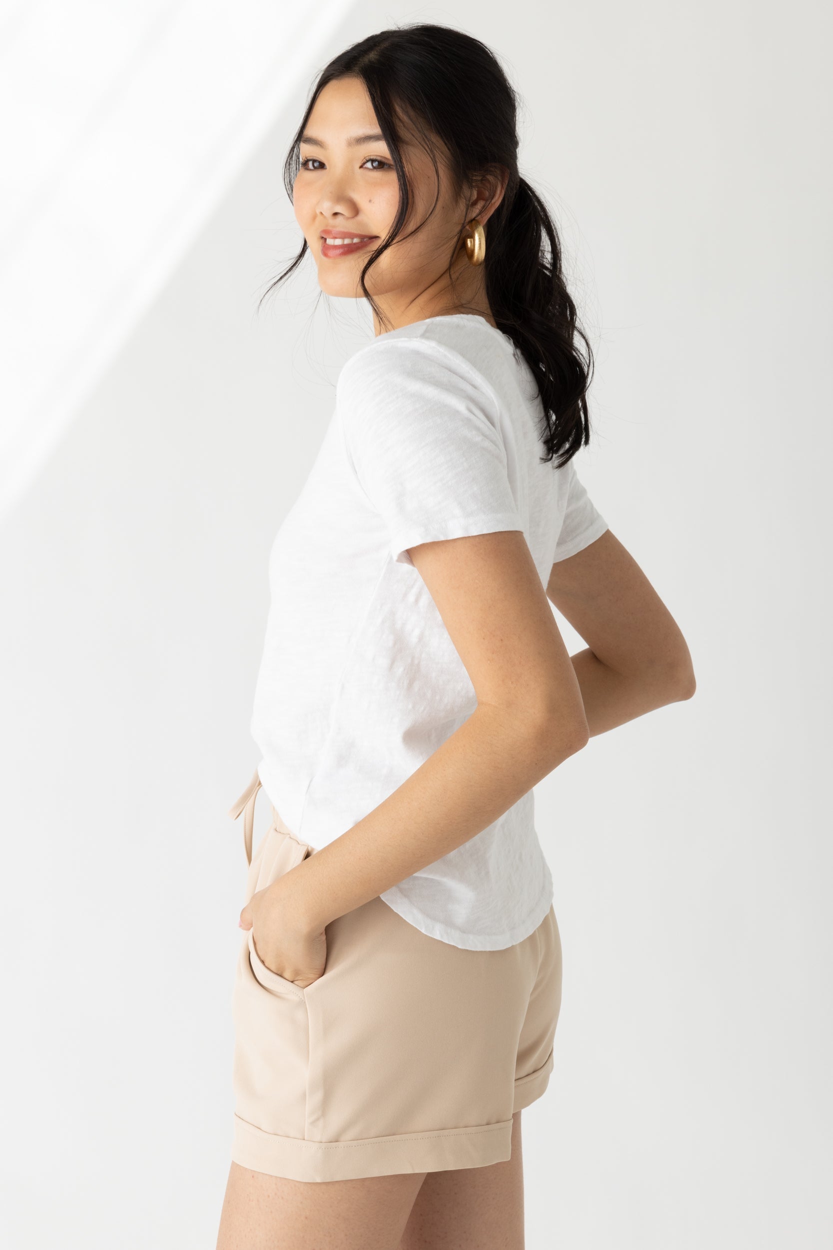 Giselle Raw Edge Tee