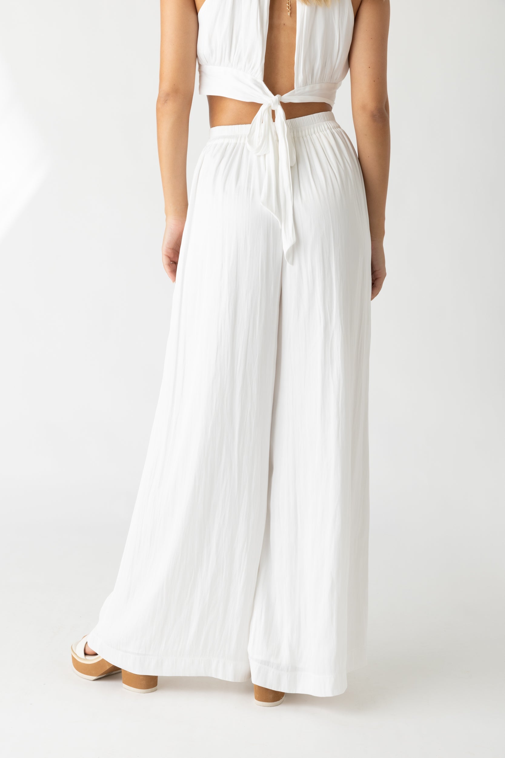 SALE - Brandy Smocked Waist Wide Leg Pant