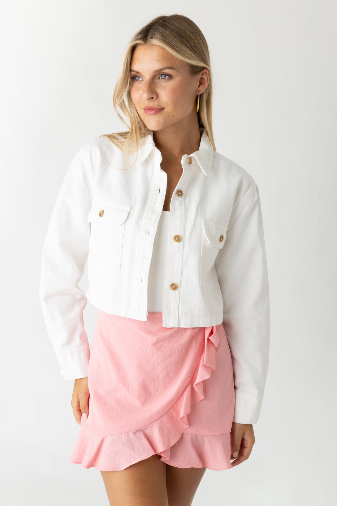 Lily Cropped Denim Jacket