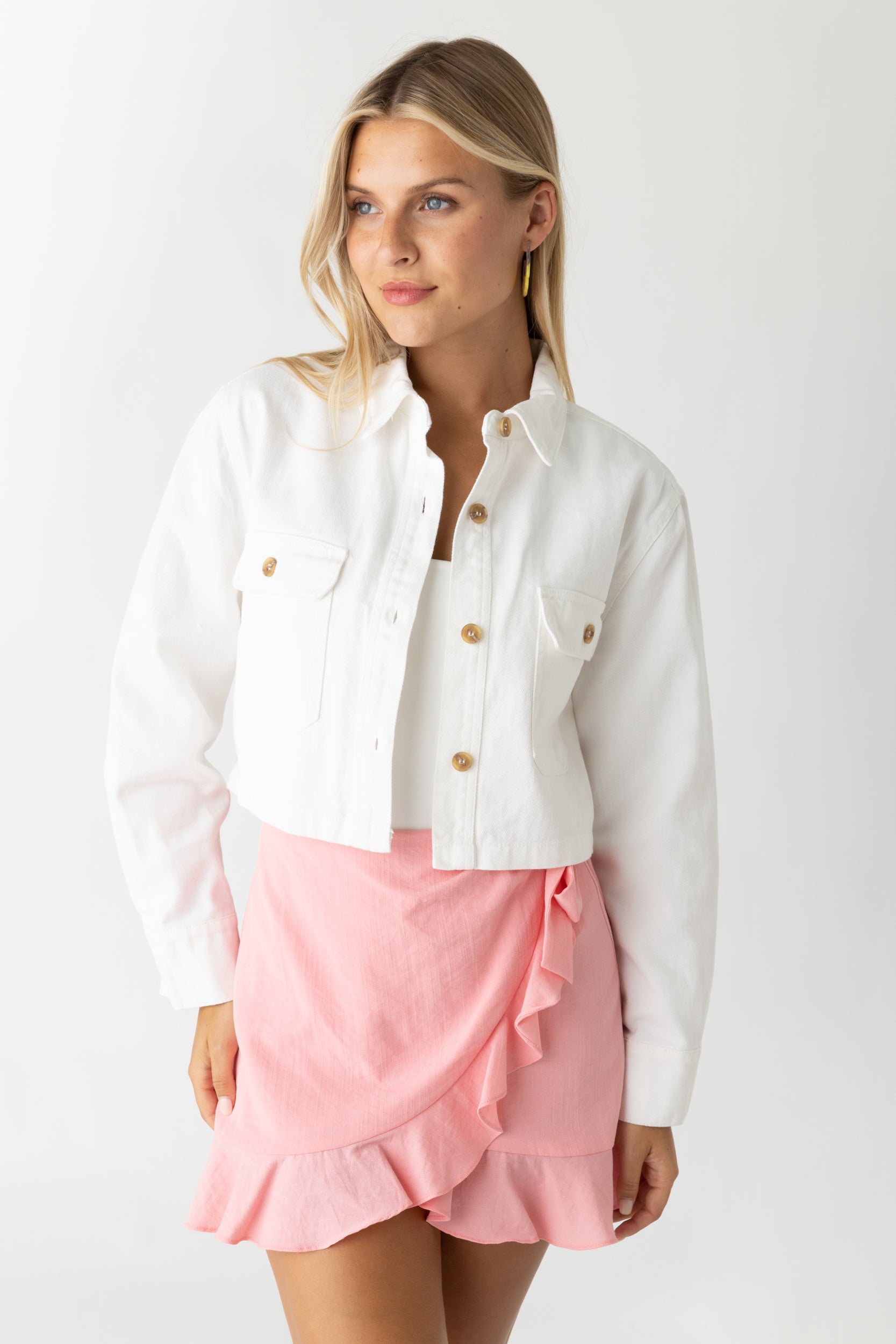 Lily Cropped Denim Jacket