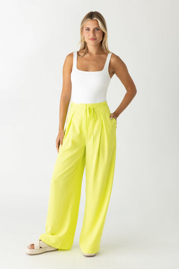 Jordan Tie Front Wide Leg Pant
