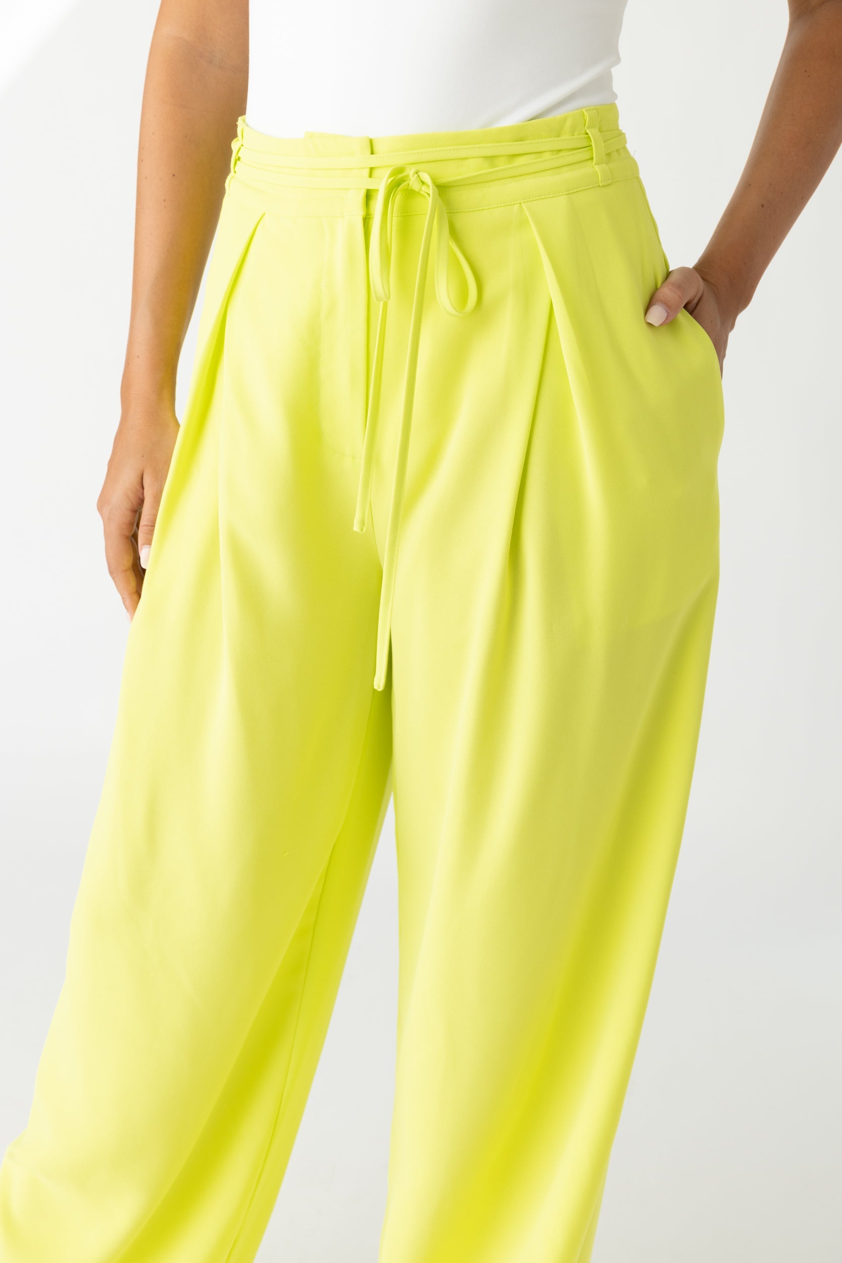 Jordan Tie Front Wide Leg Pant