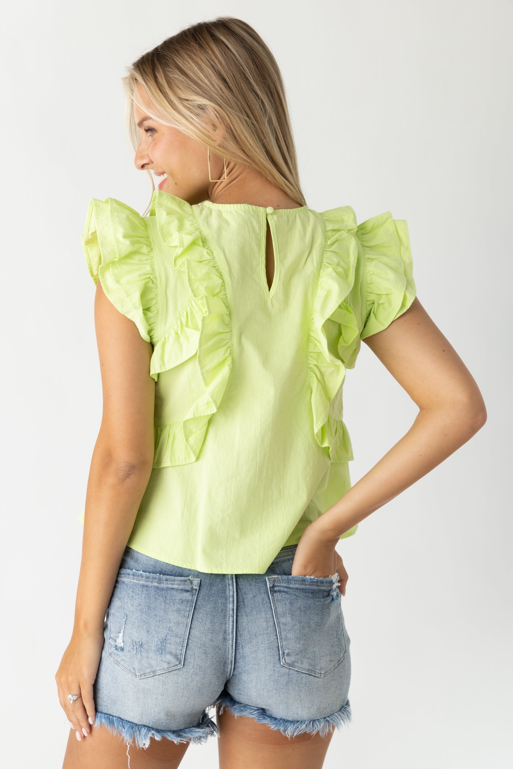 SALE - Heidi Ruffled Detail Blouse