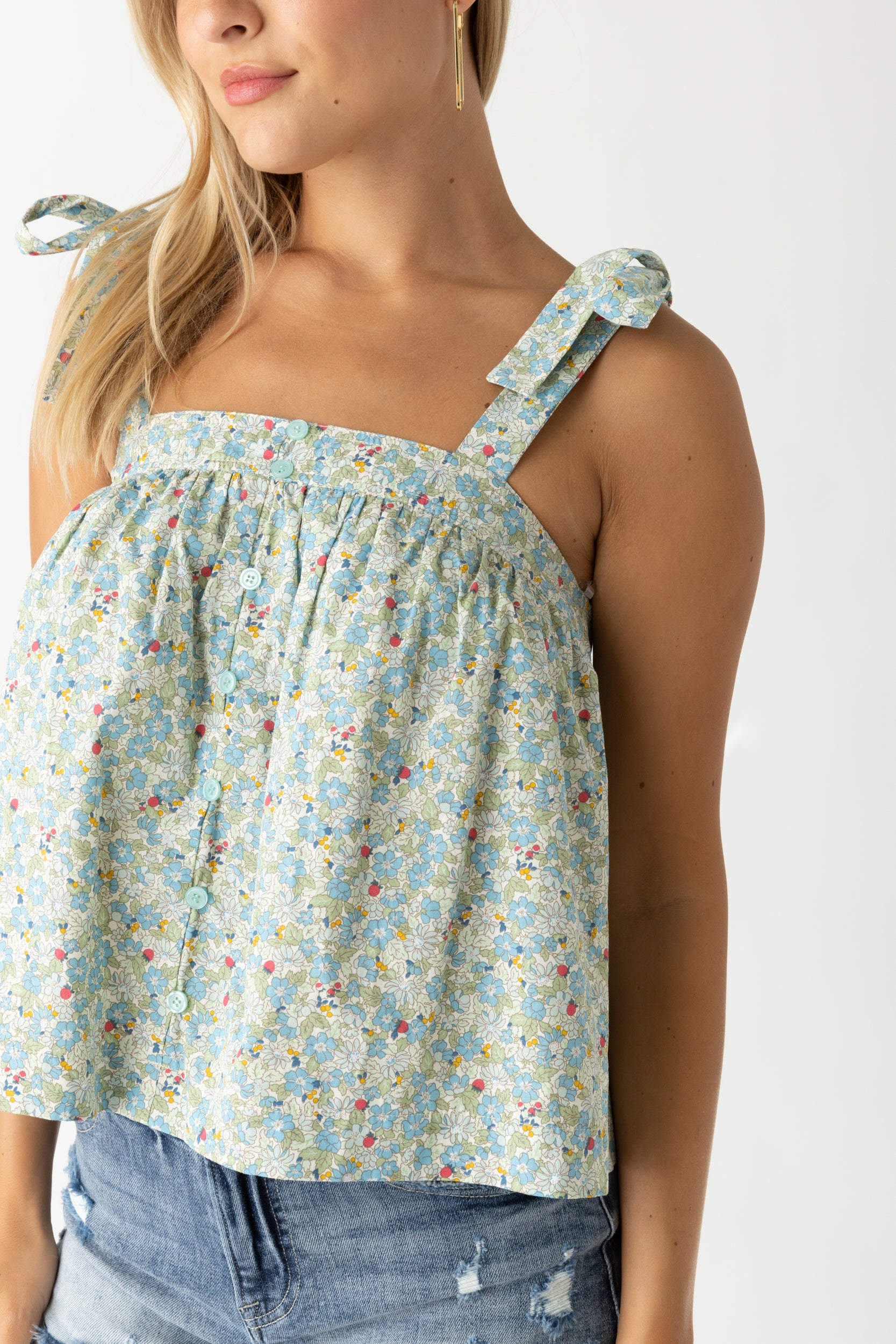 SALE - Alex Floral Tie Strap Cami