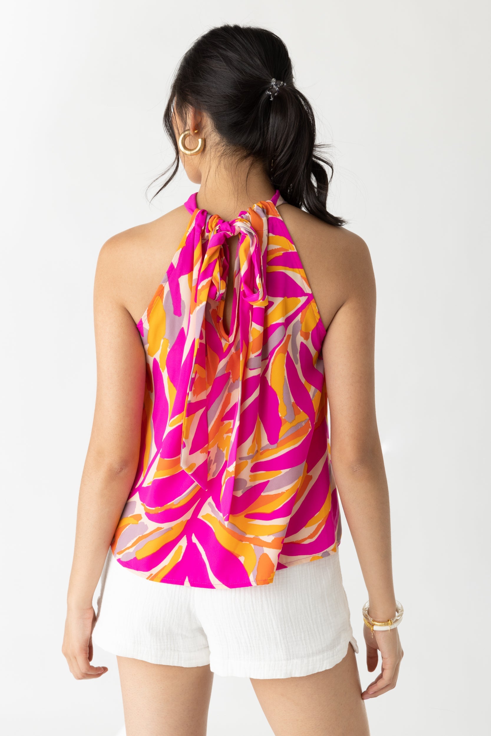 Amelia Printed Halter Top