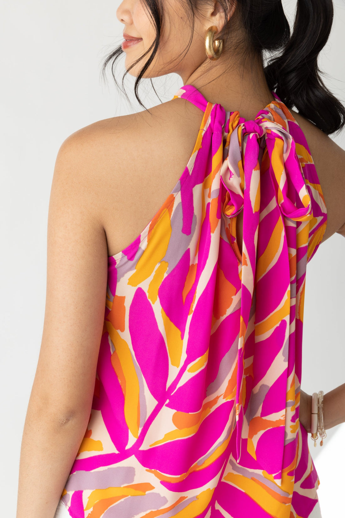 Amelia Printed Halter Top