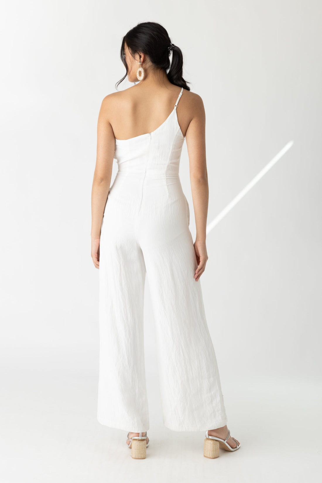 SALE - Grace One Shoulder Wrap Jumpsuit