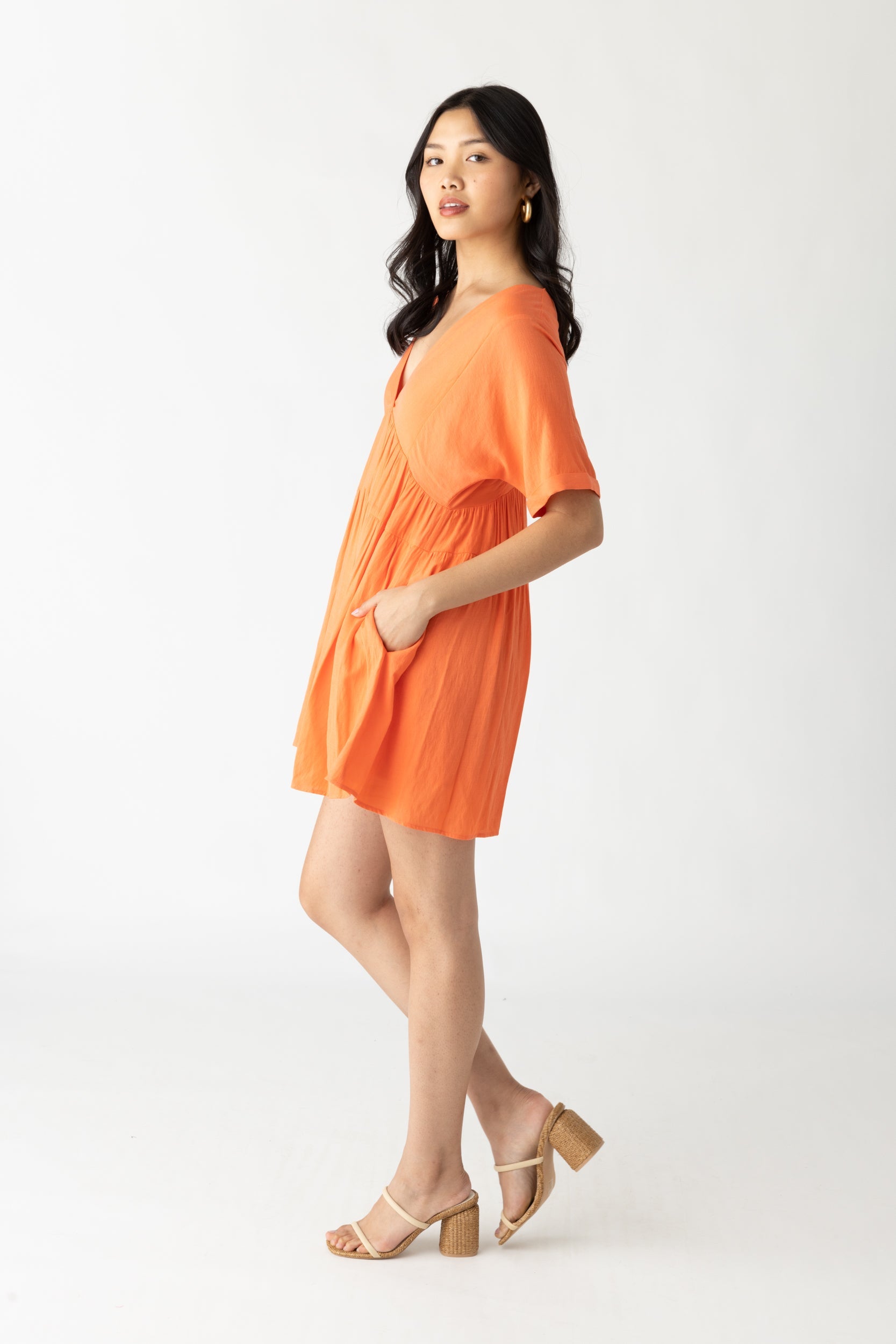 Holloway V Neck Tiered Dress