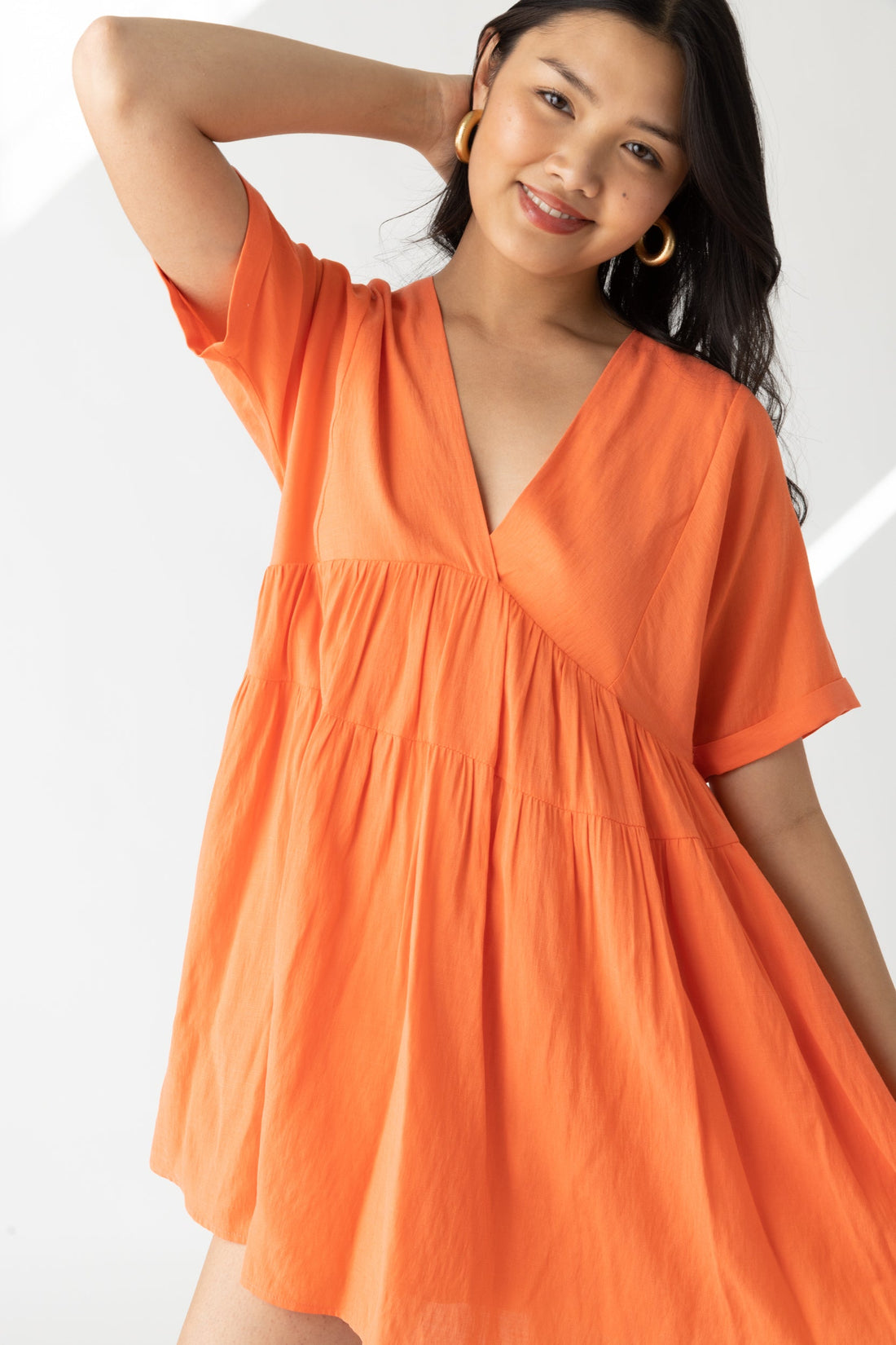 Holloway V Neck Tiered Dress