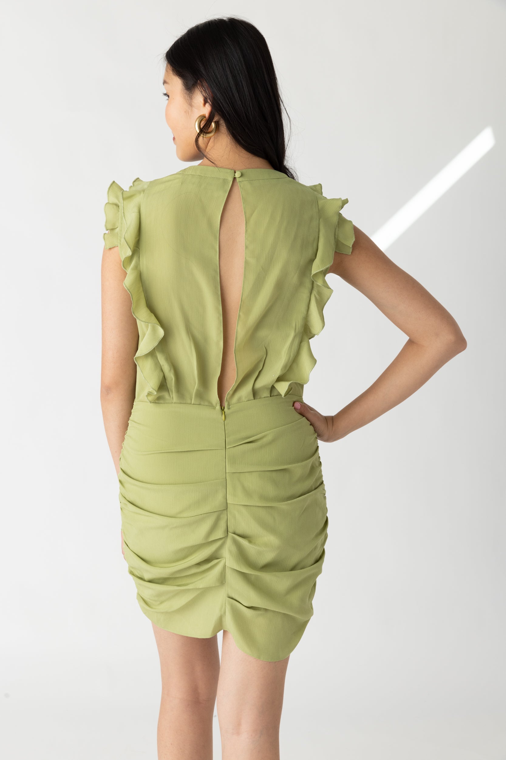 SALE - Lenny Gathered Skirt Mini Dress