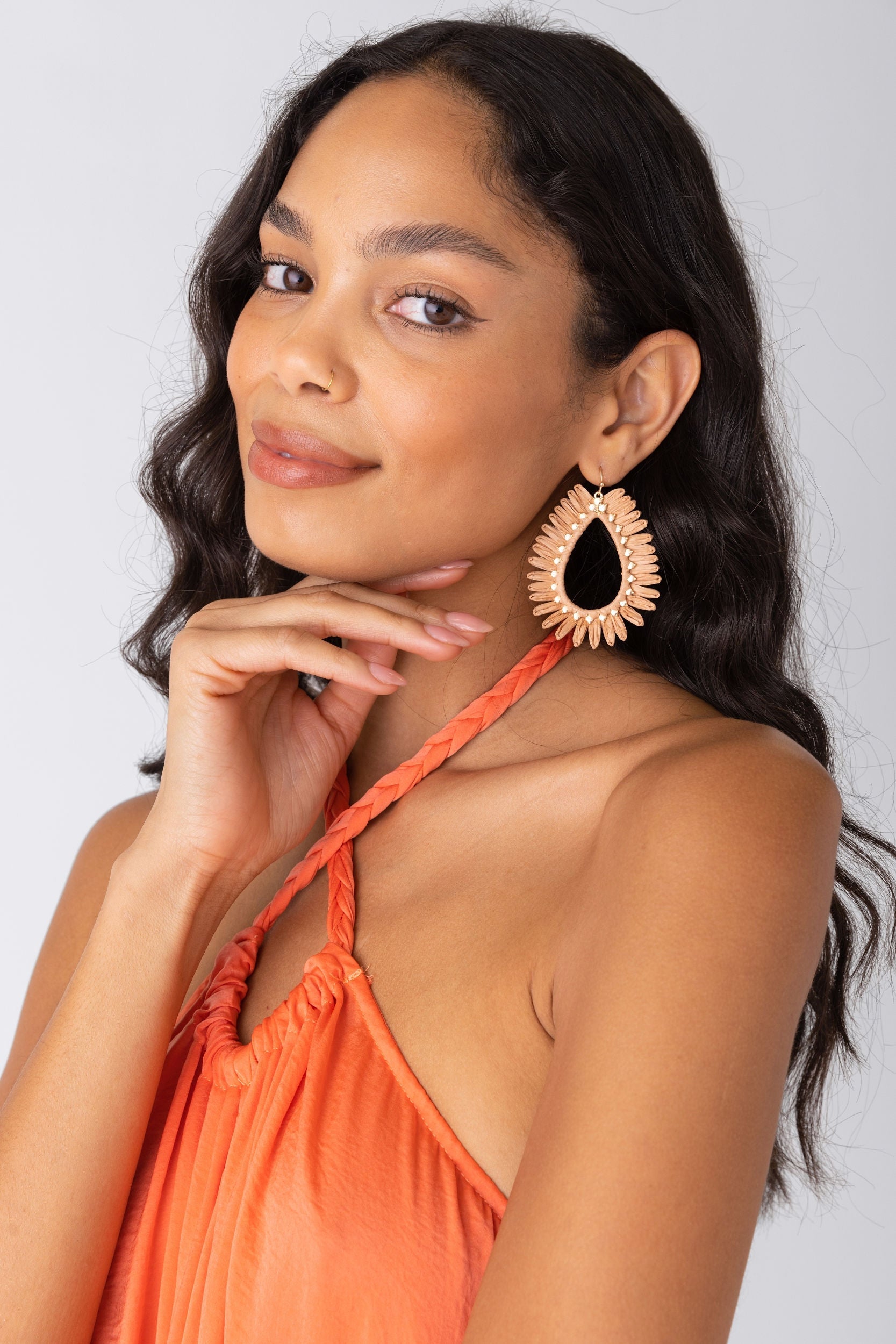 SALE - Mila Deco Teardrop Earring