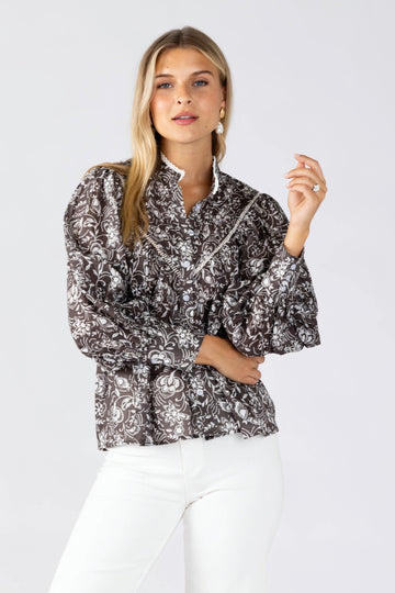 Isolde High Neck Blouse