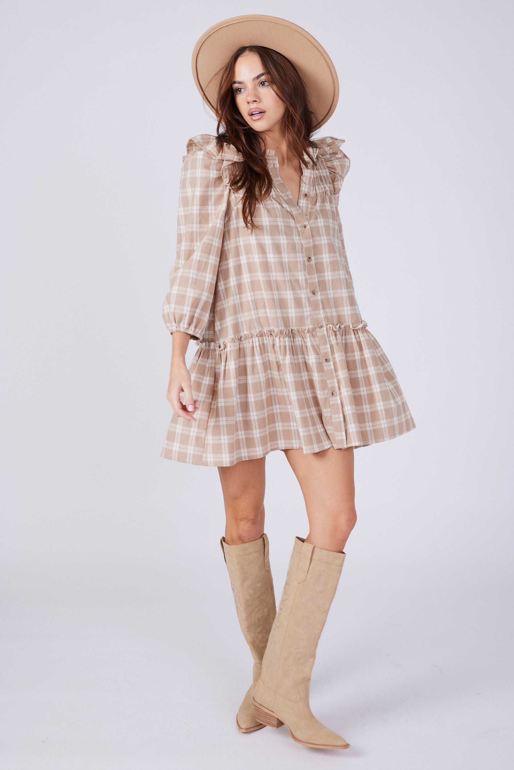 SALE - Kate Checked Dress
