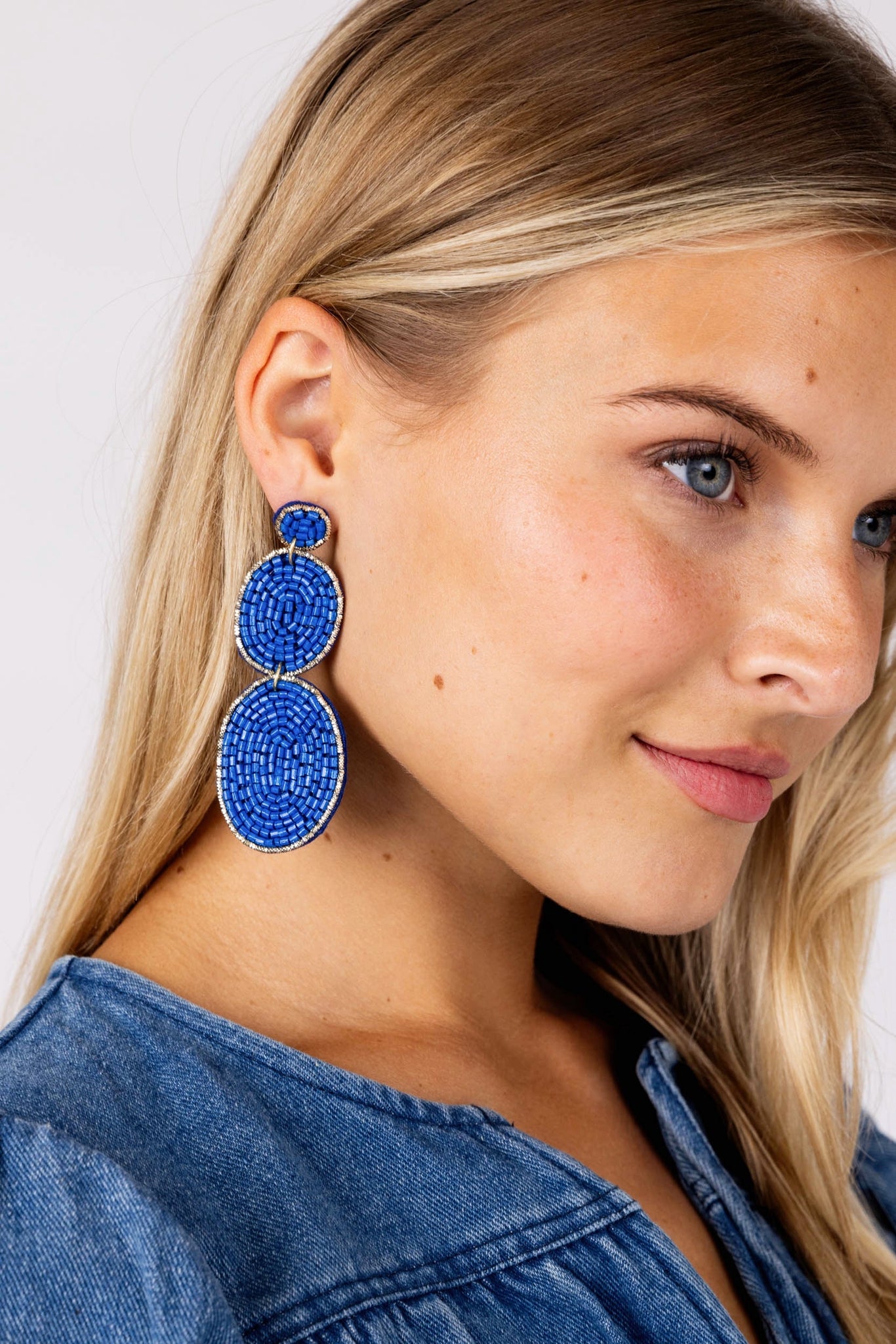 SALE - Chelsea Beaded Tiered Earrings