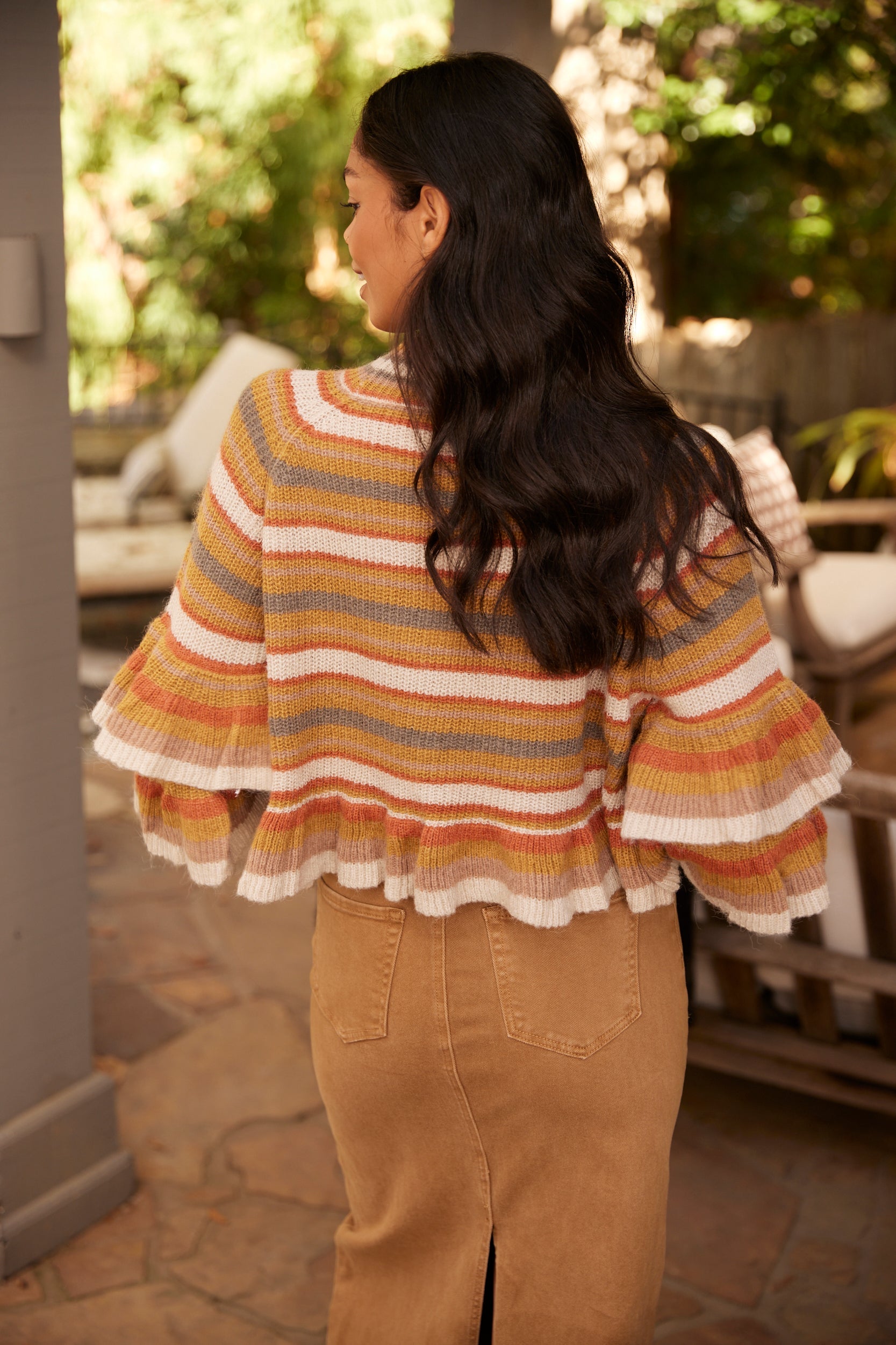 SALE - Koami Ruffled Sweater