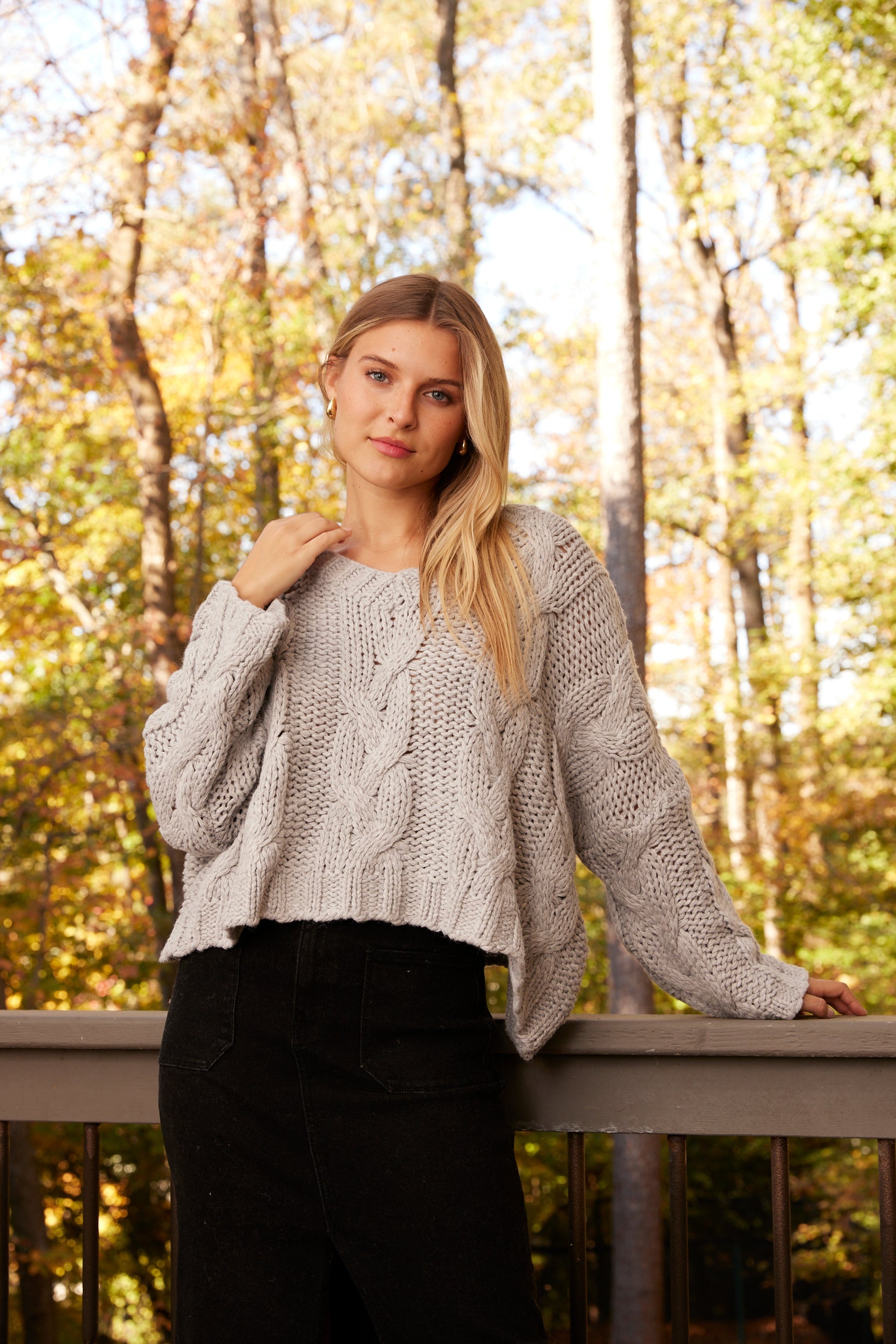 SALE - Hope Oversized Cable Knit Sweater