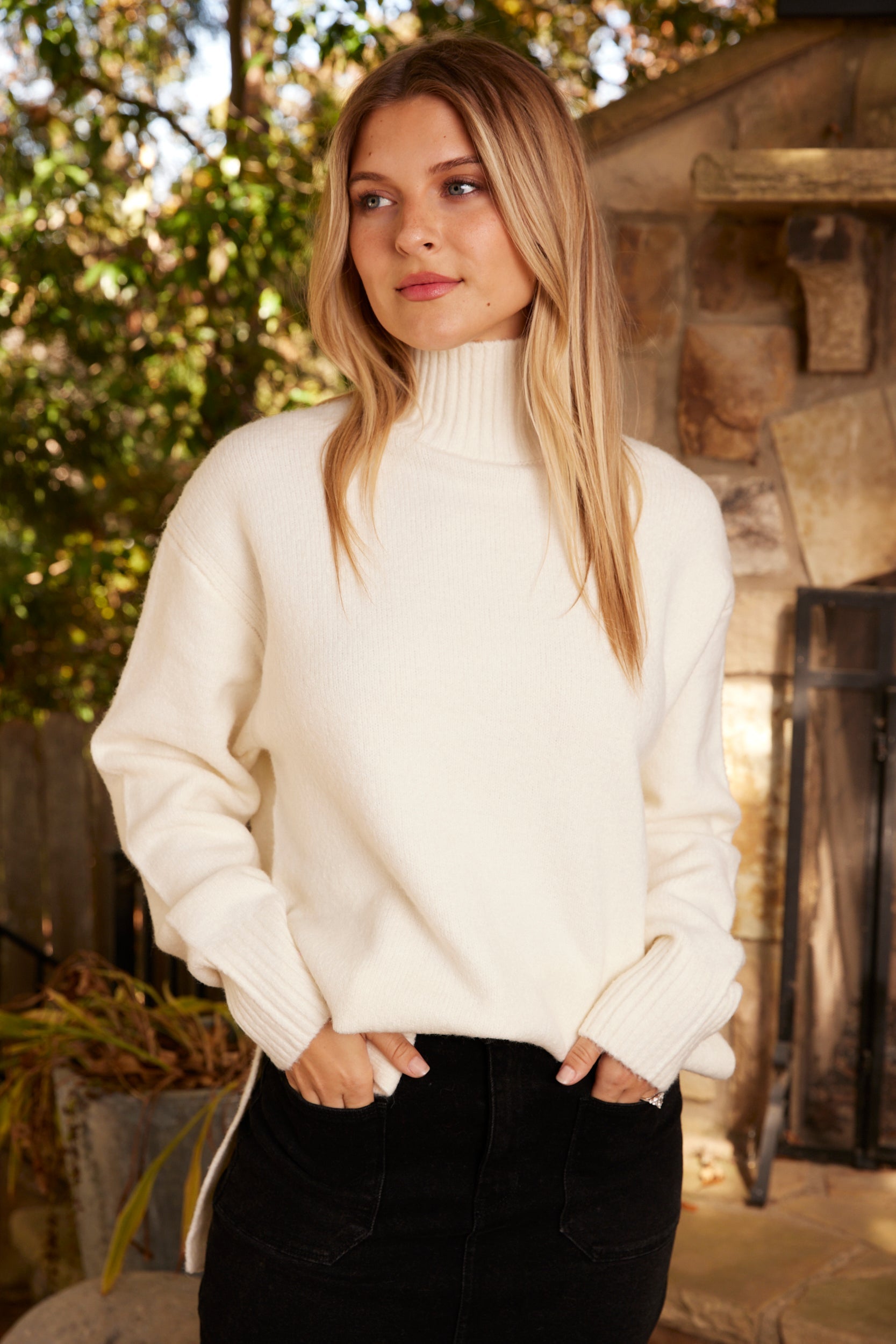 SALE - Drew Split Hem Sweater