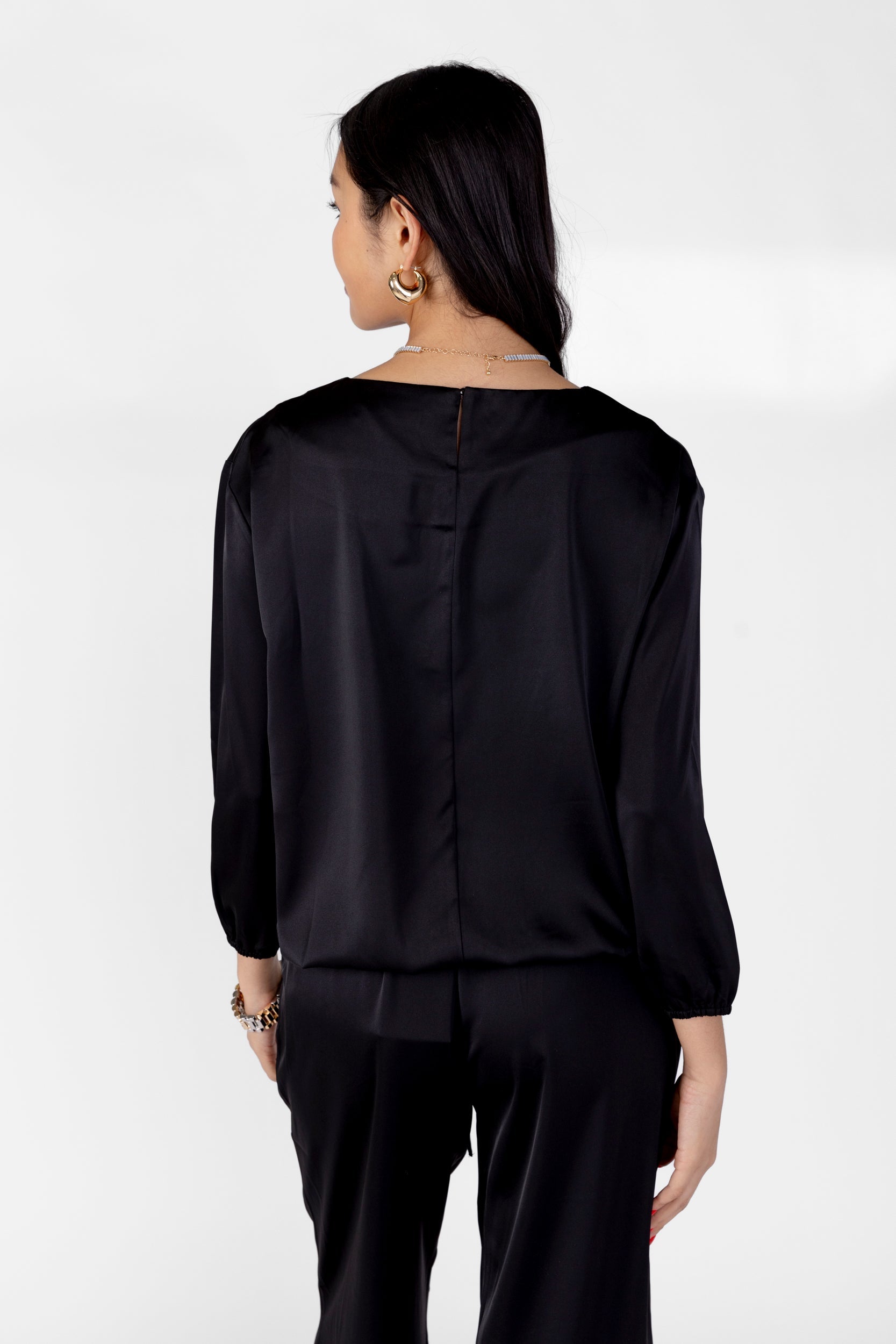 SALE - Lila Satin Loose Fit Top