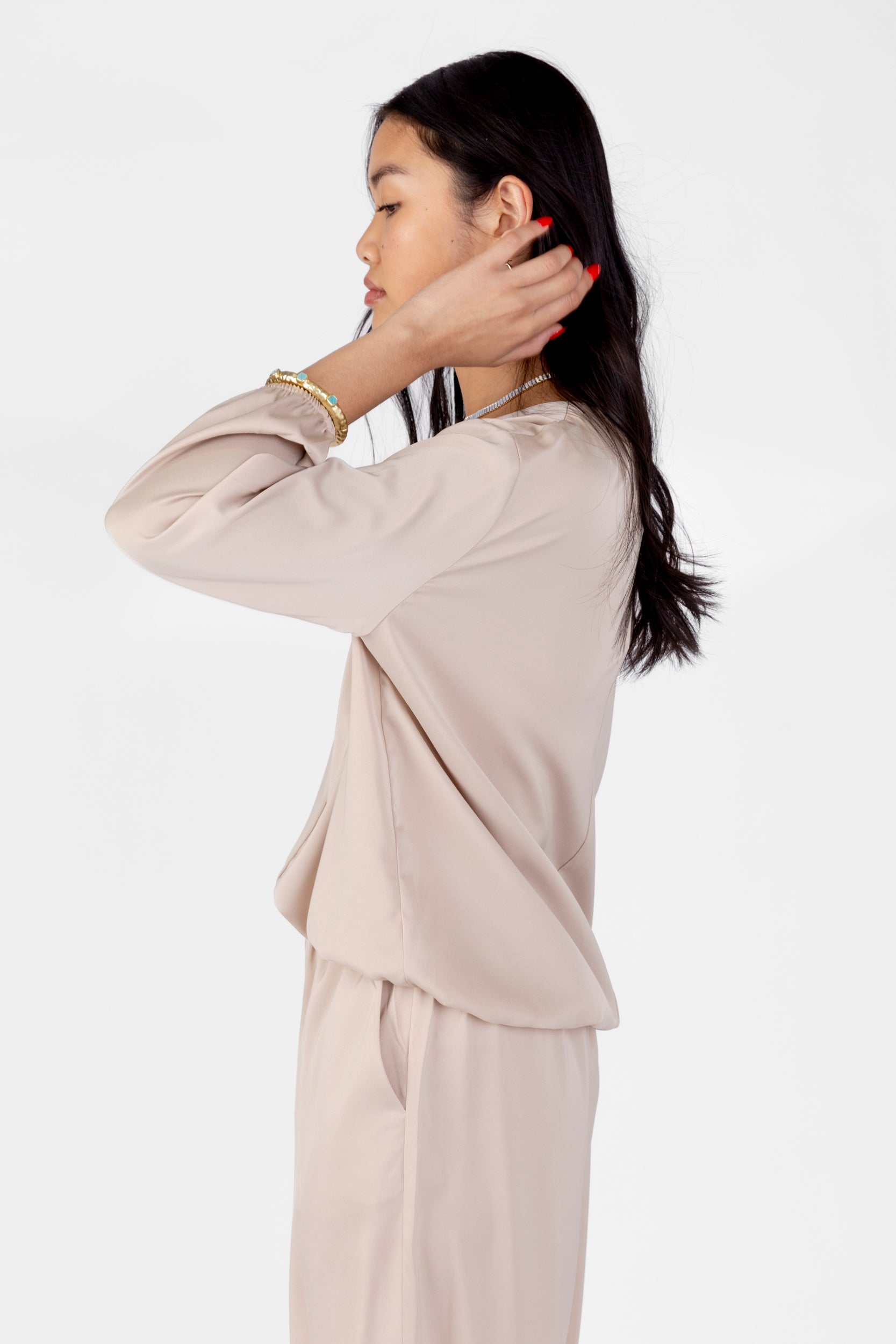 SALE - Lila Satin Loose Fit Top
