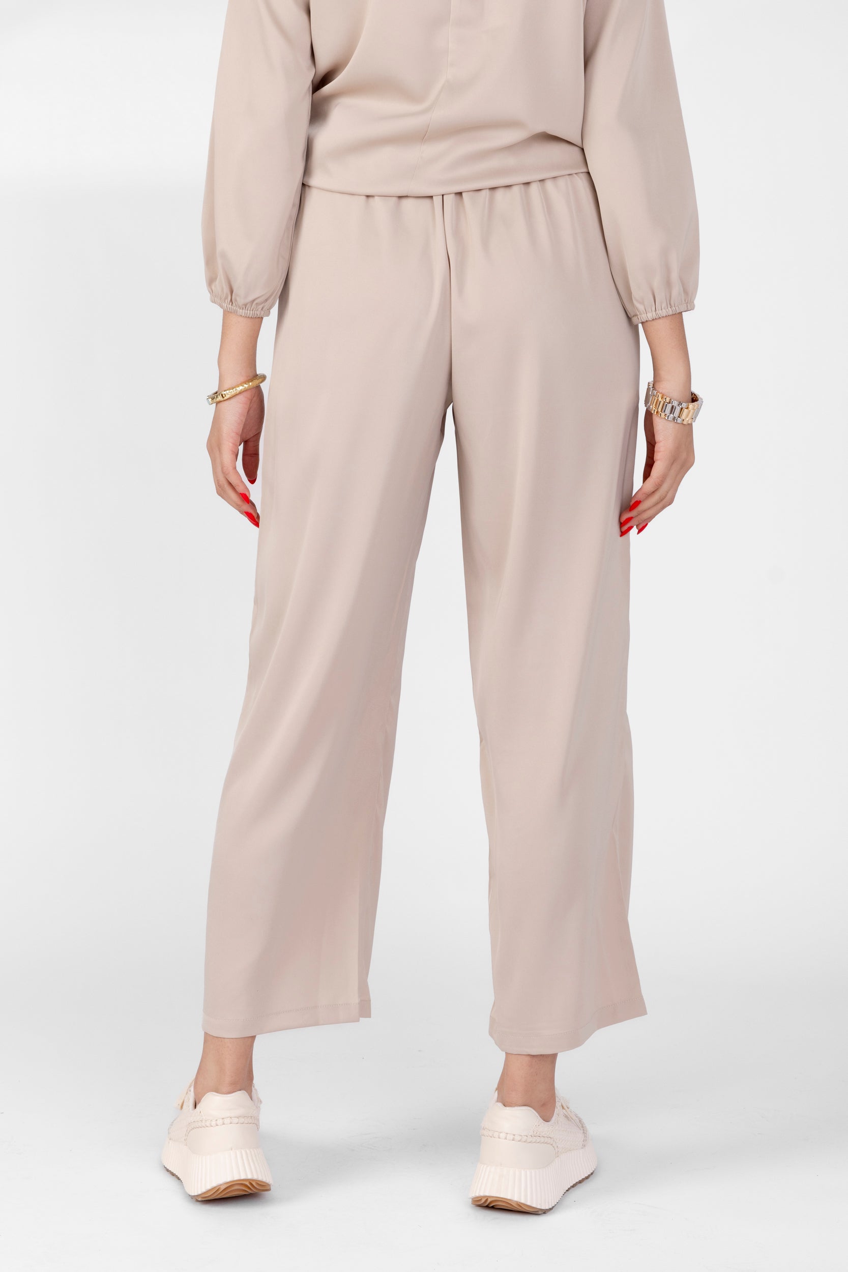 Lila Satin Loose Fit Pants
