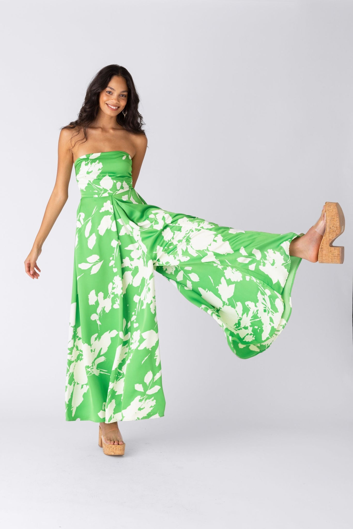 Rhodes Floral Strapless Jumpsuit
