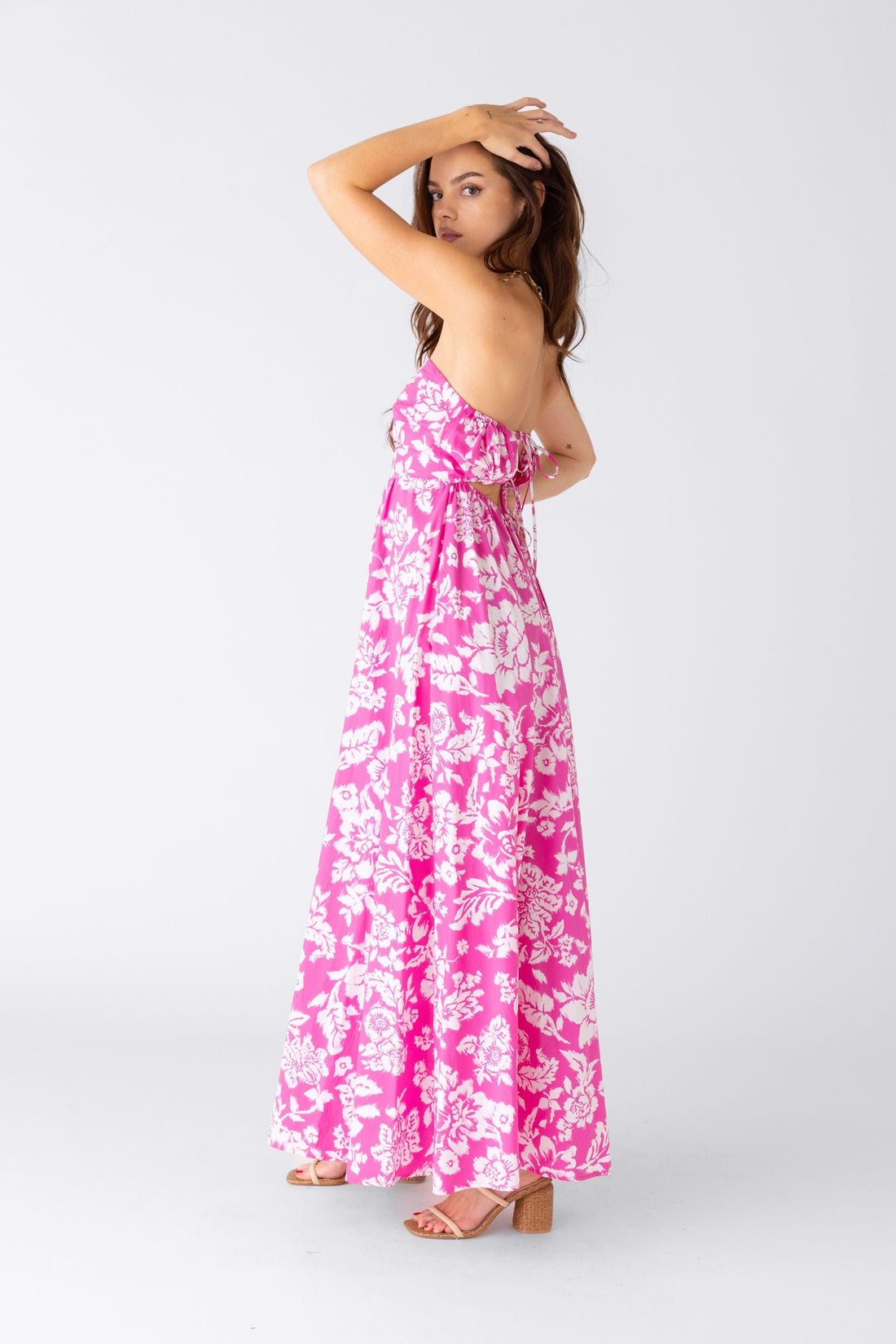 SALE - Annabell Strapless Floral Maxi Dress