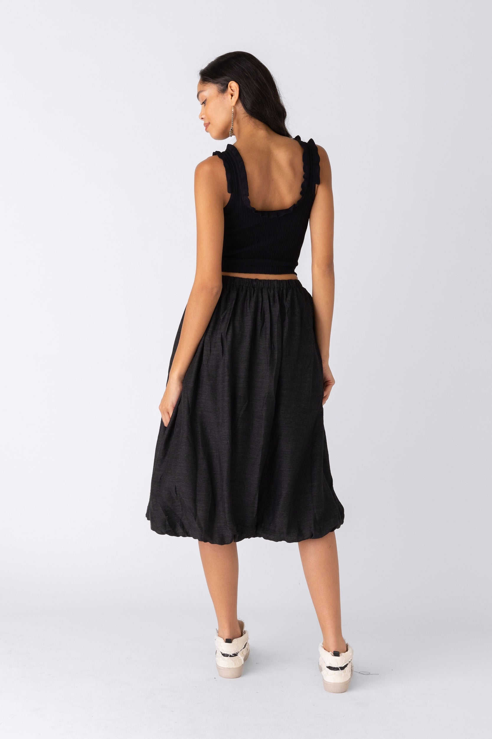 SALE - Alice Knit Woven Mix Midi Dress