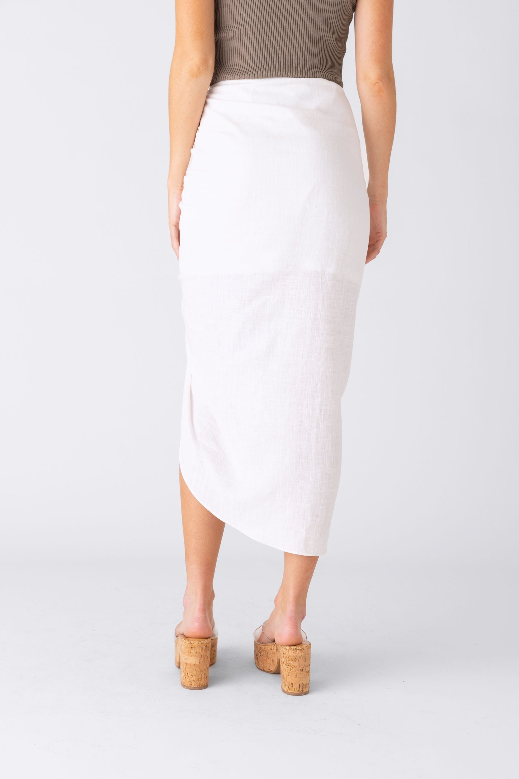 Kelly Gathered Midi Skirt