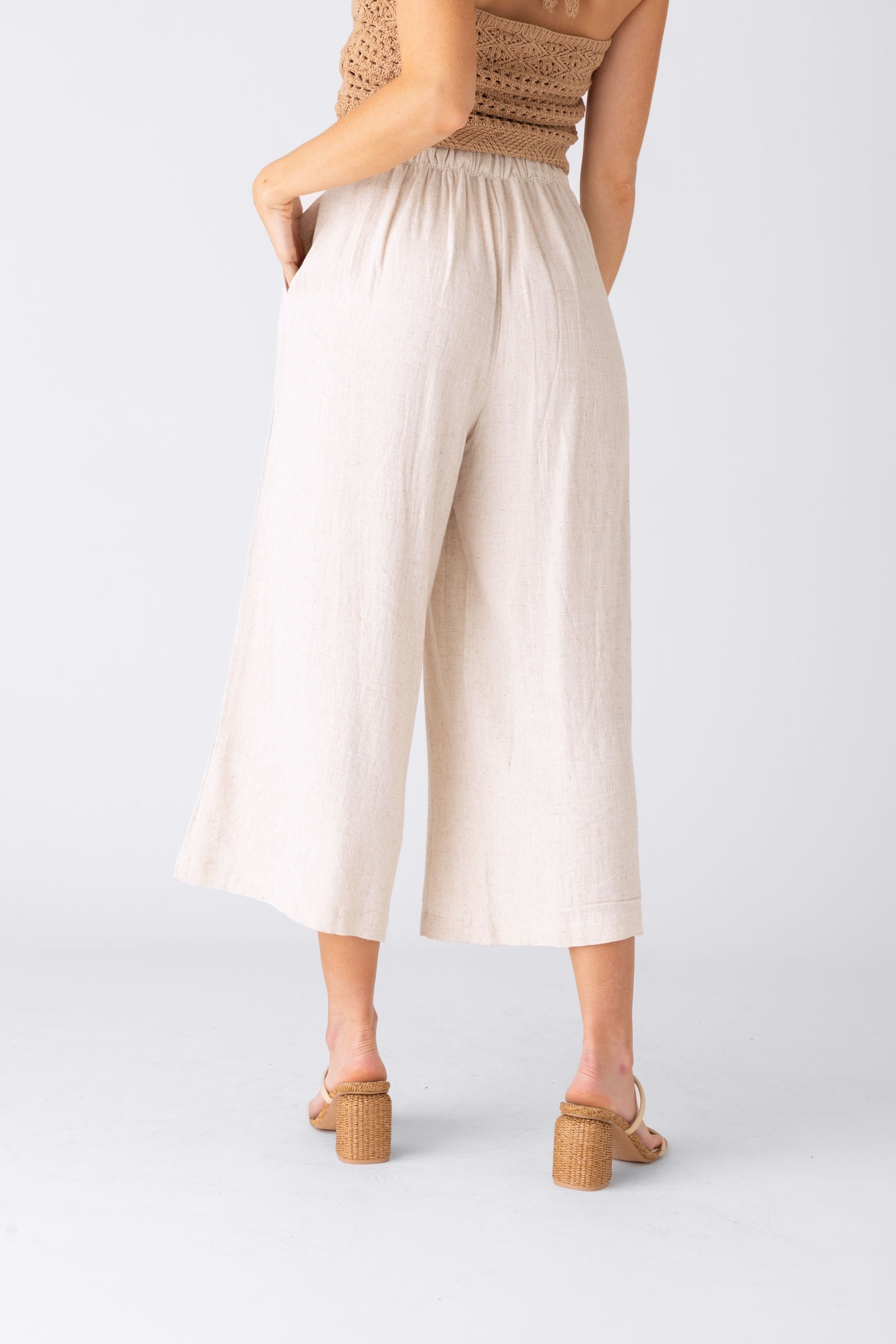 SALE - Sallie Linen Wide Leg Pant