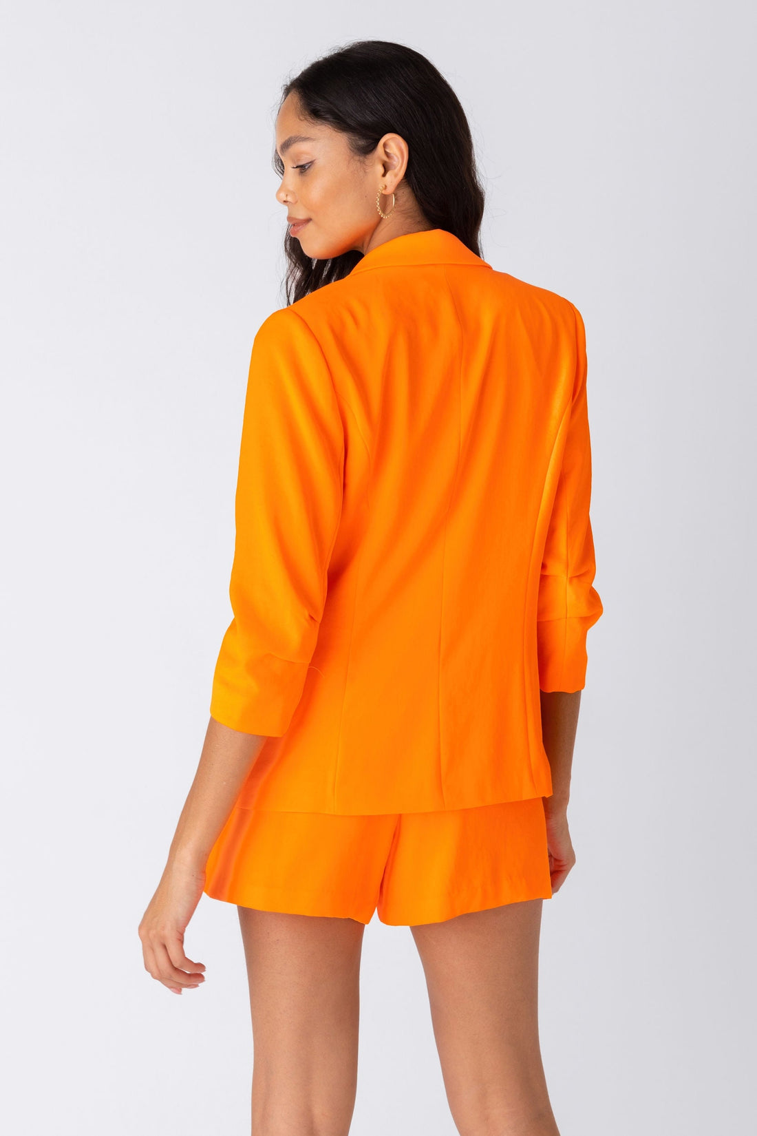 Anya Shirred Sleeve Blazer
