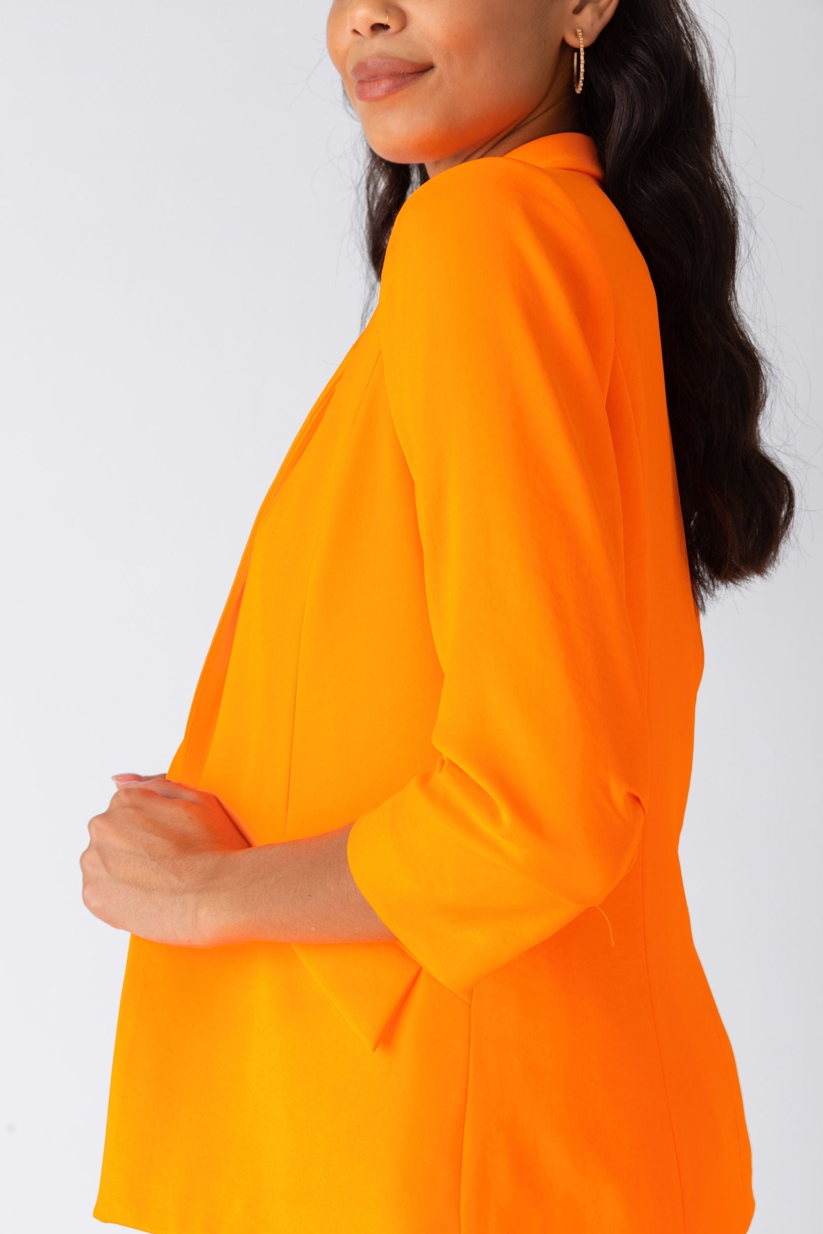 Anya Shirred Sleeve Blazer
