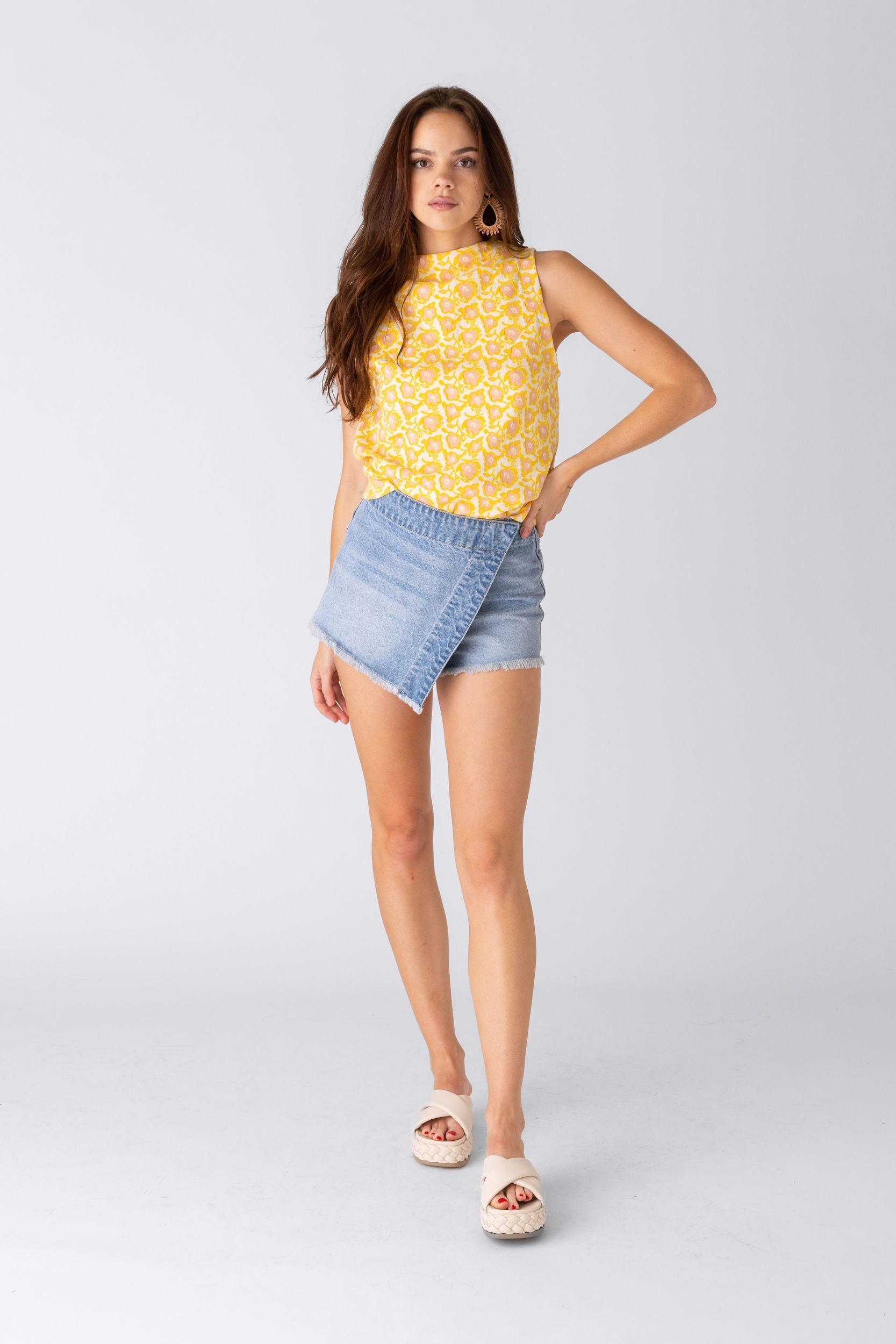 Marwa Denim Skort