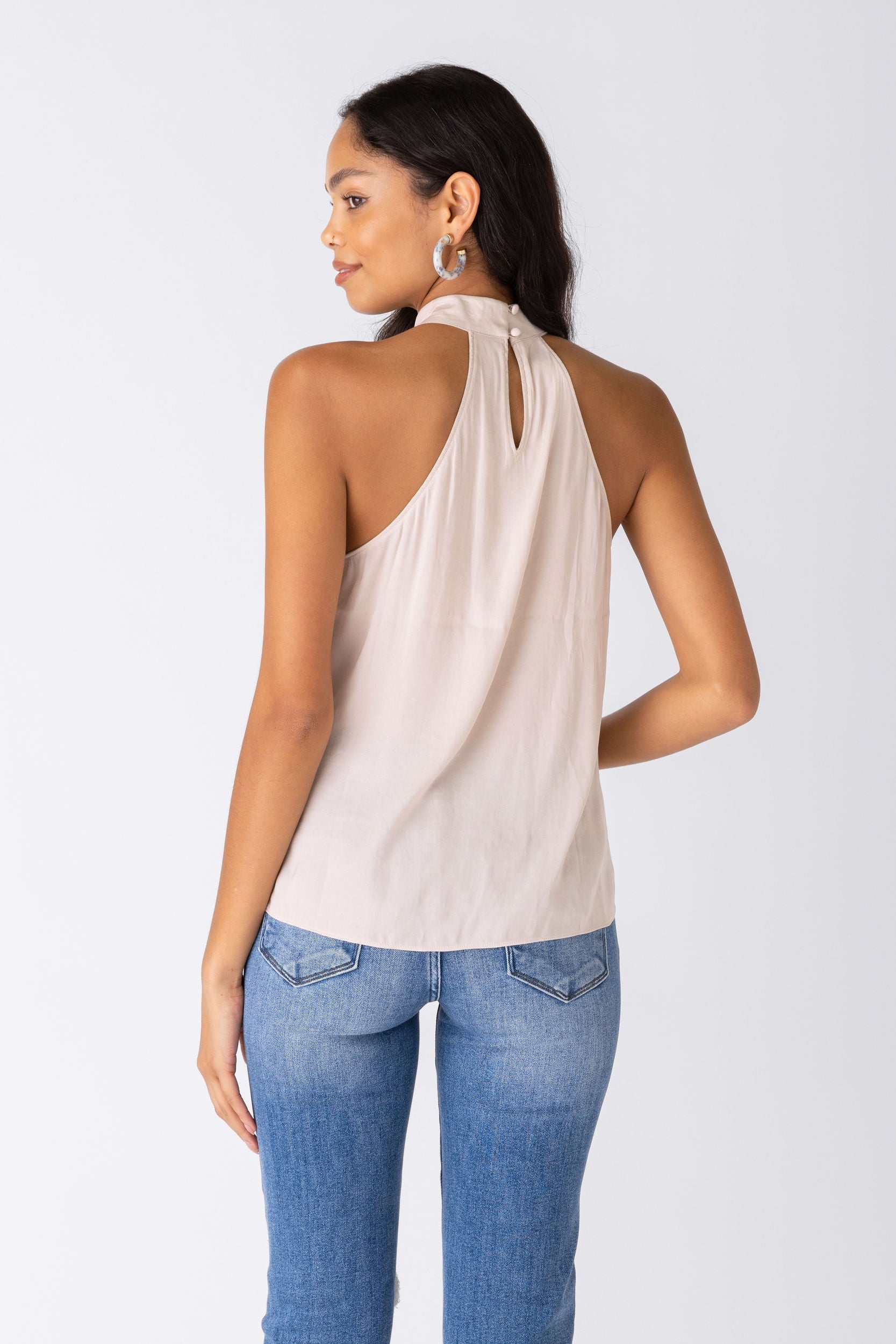 SALE - Janice Fringe Mock Neck Top