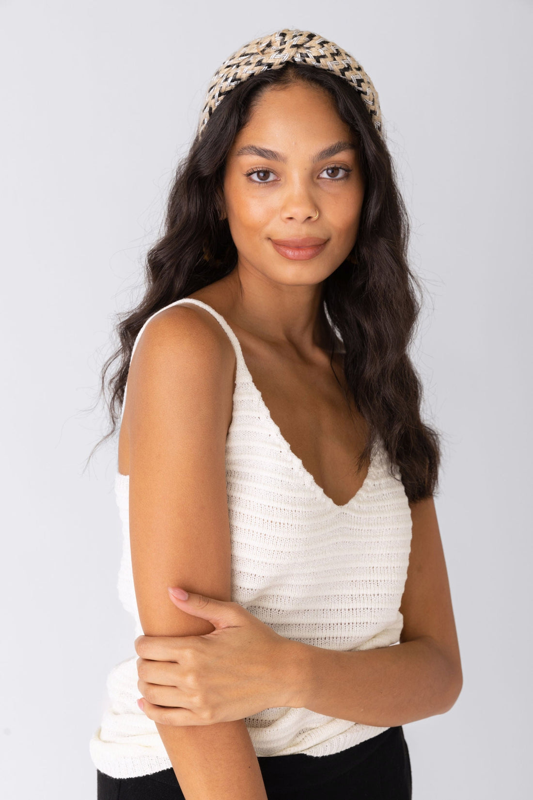 SALE - Drew Woven Straw Headband