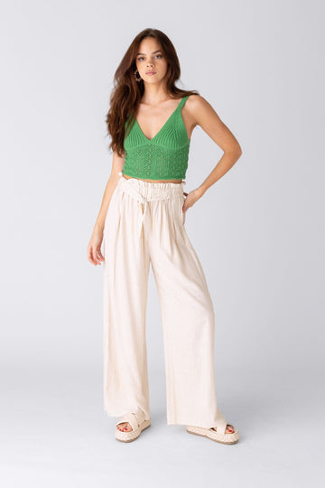 SALE - Banks Tie Waist Linen Pant