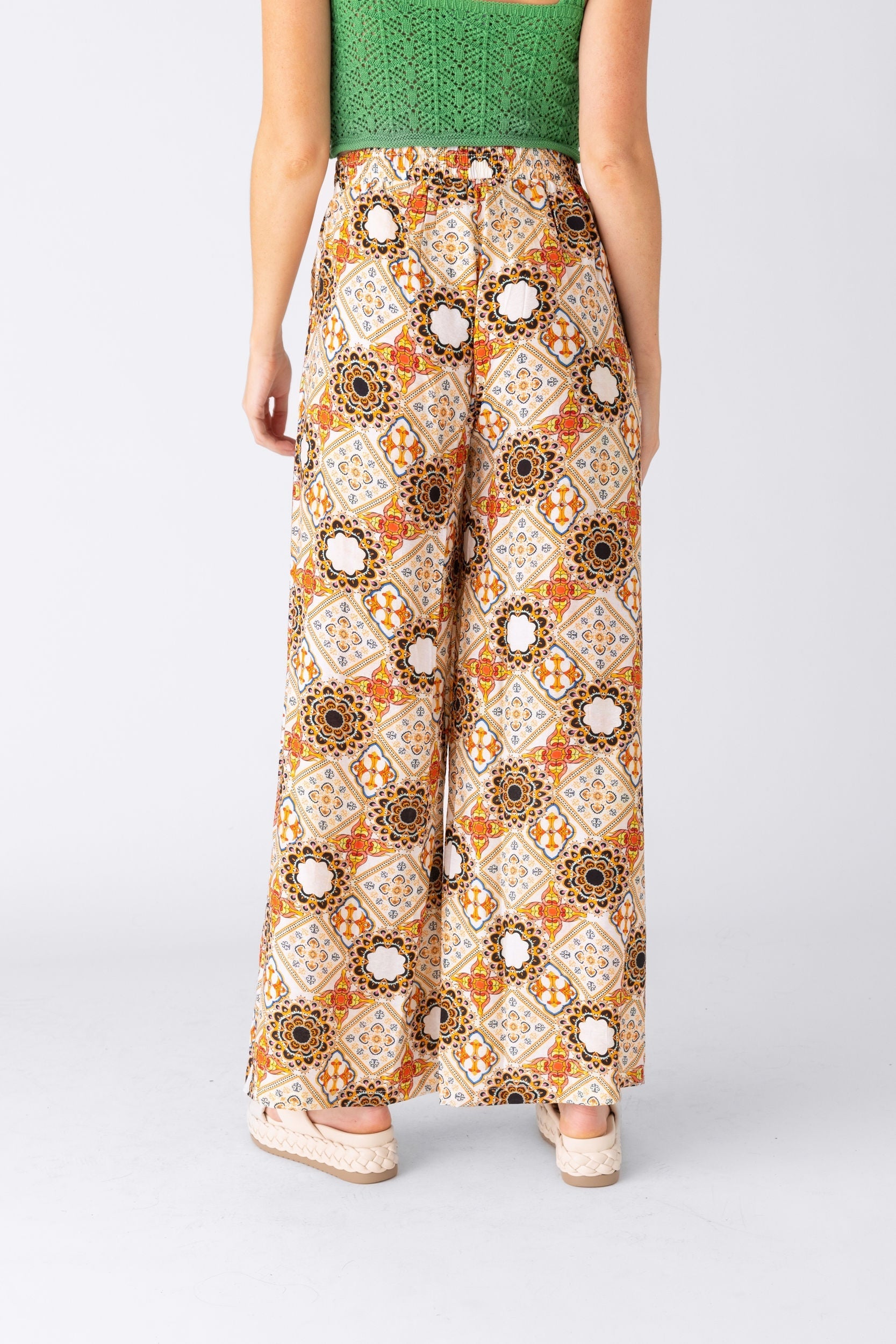 Demi Printed Wide Leg Pant