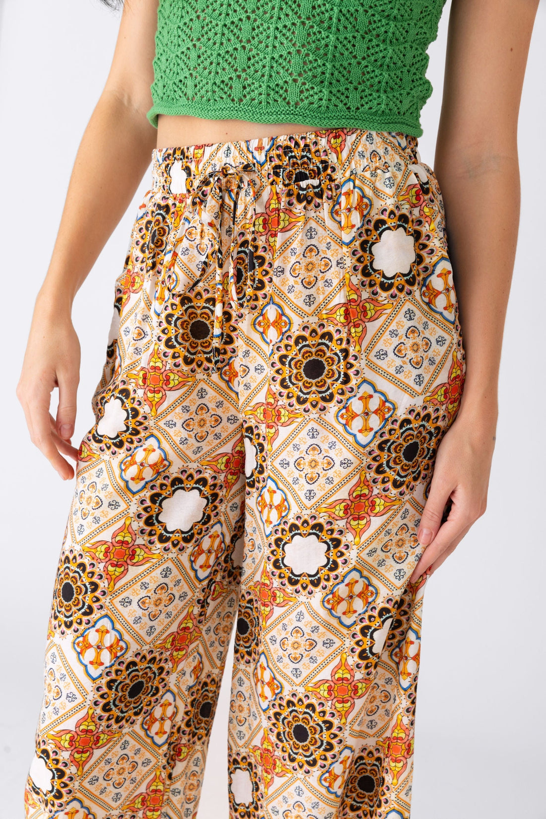 Demi Printed Wide Leg Pant