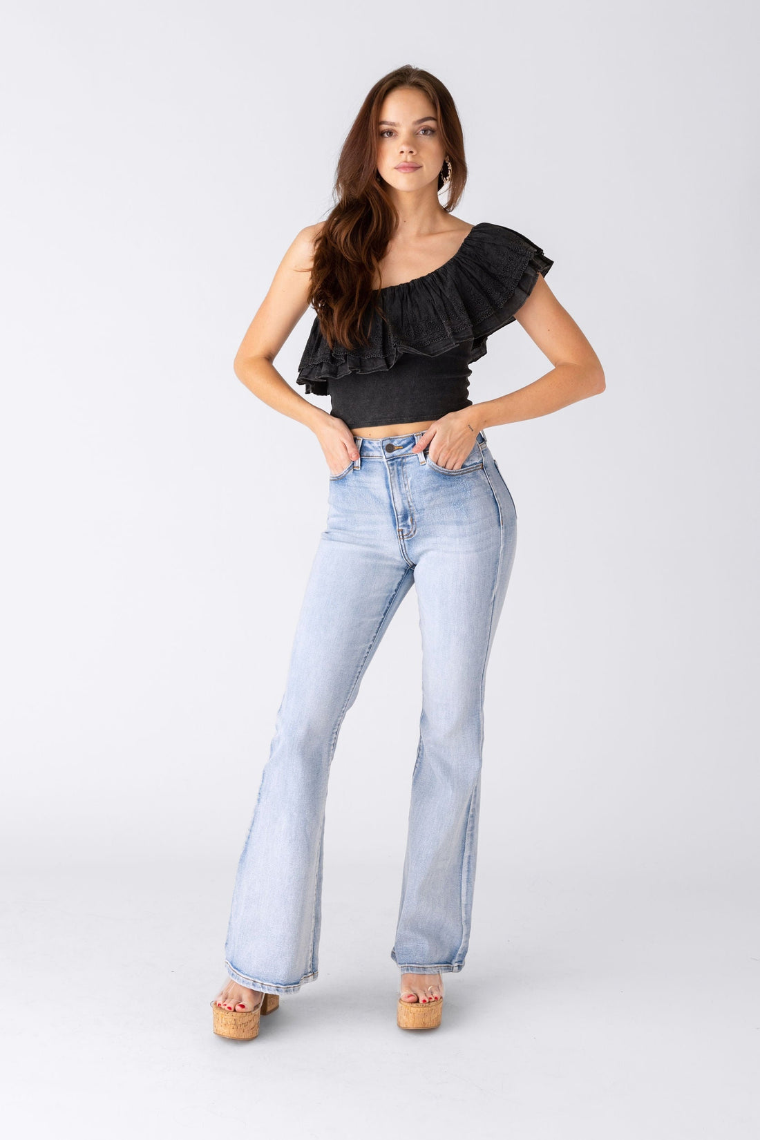 Maddie High Rise Flare Jeans