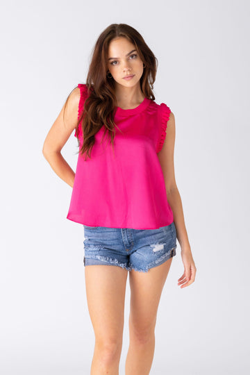 SALE - Hayden Ruffle Detail Tank