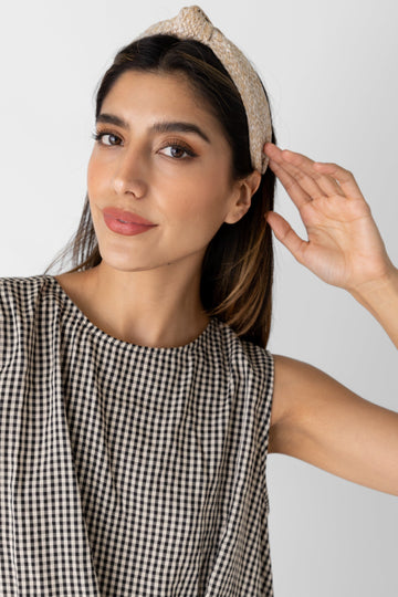 SALE - Nori Raffia Knot Headband