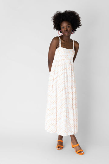 Evangeline Swiss Dot Maxi Dress