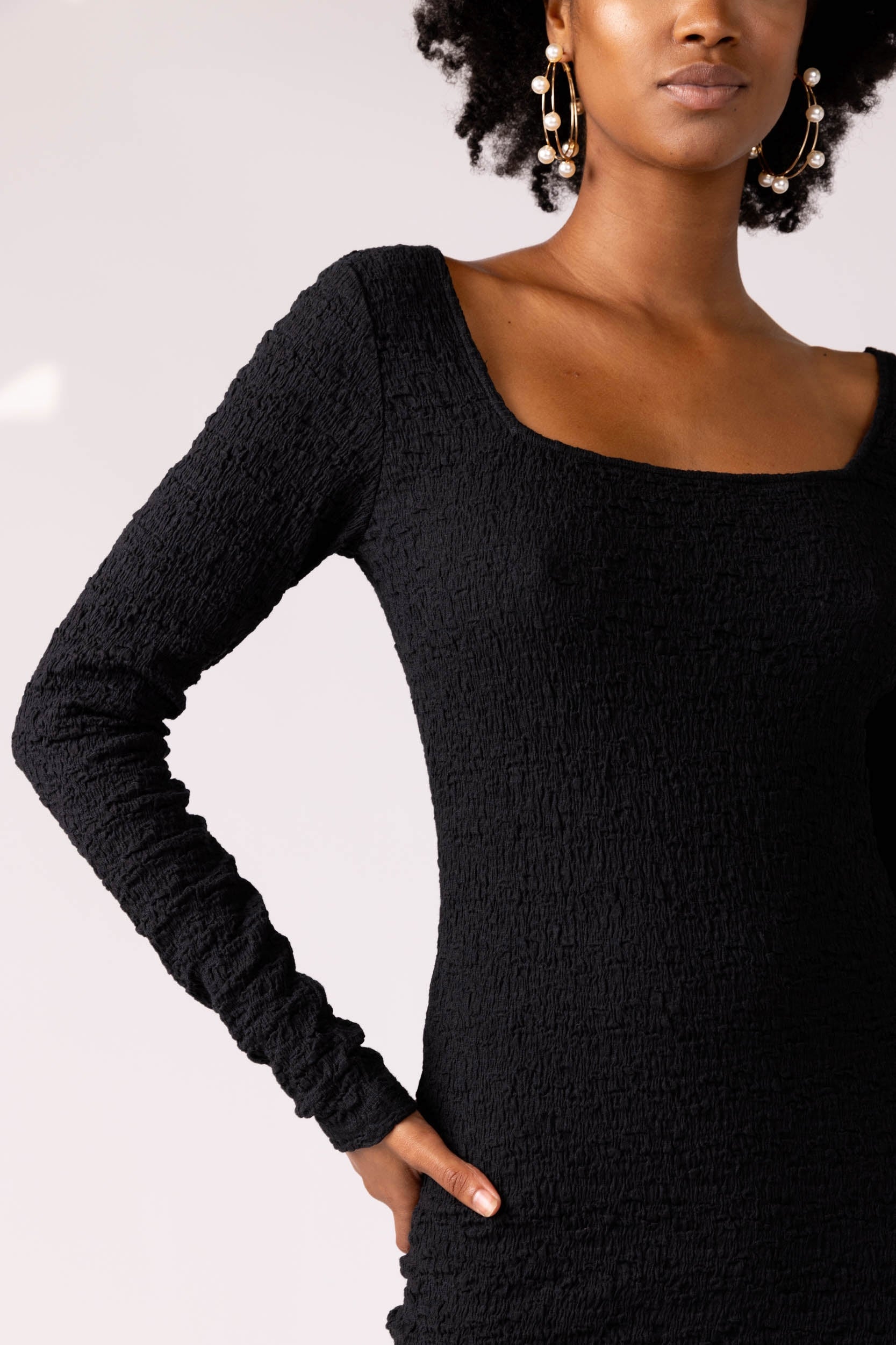 SALE - Karmen Textured Bodycon Dress