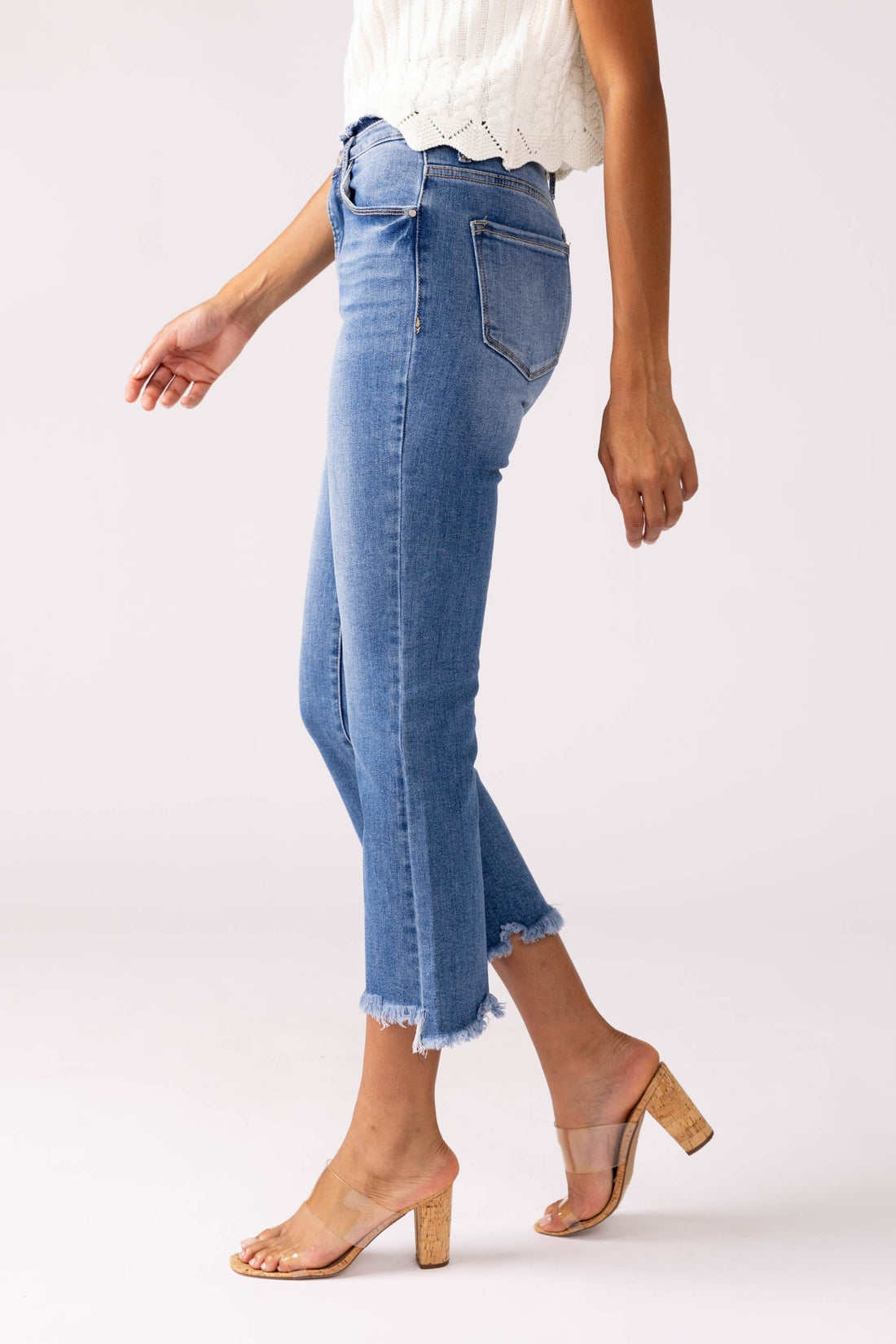 Krissa Cropped Flare Jeans